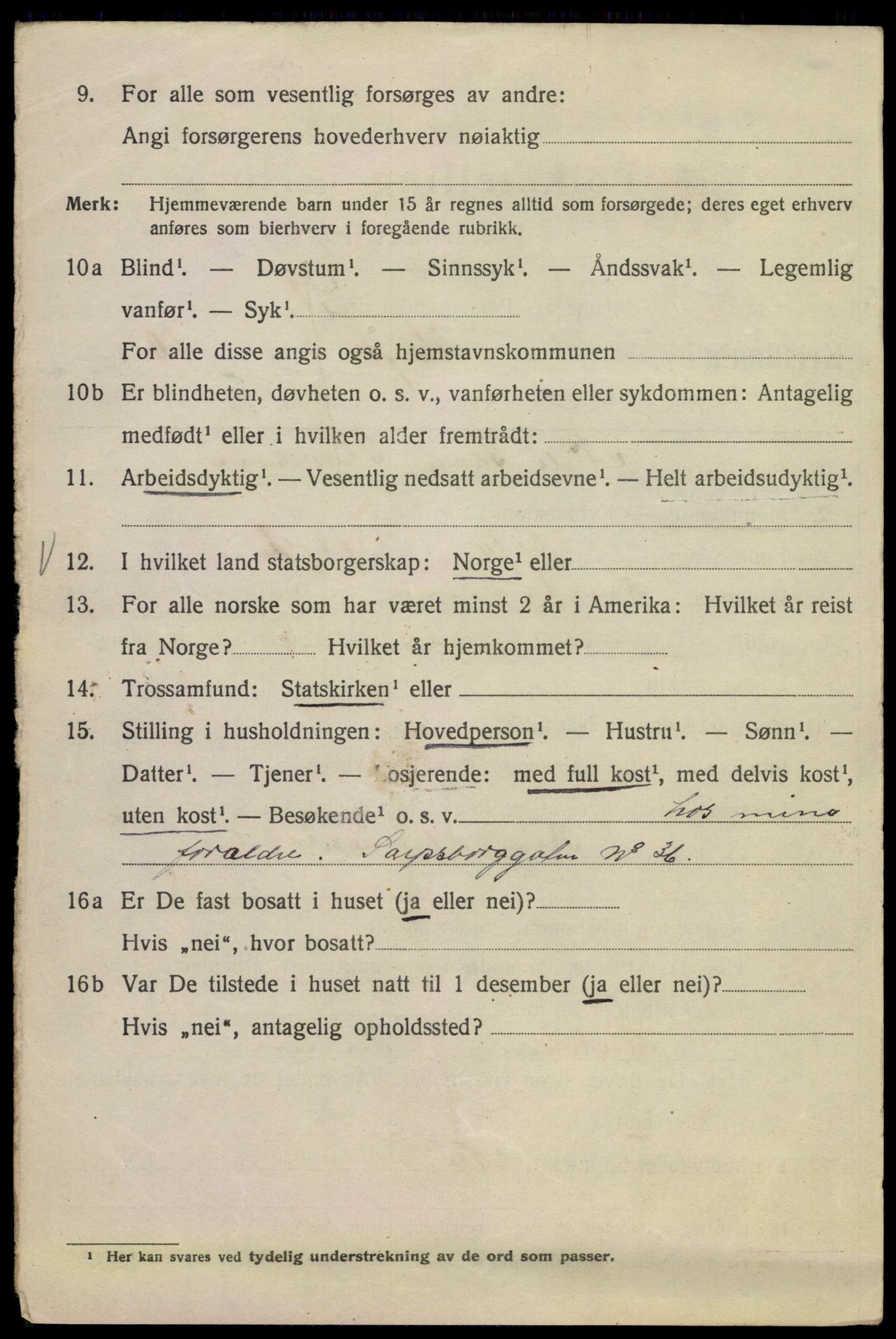 SAO, 1920 census for Kristiania, 1920, p. 643676