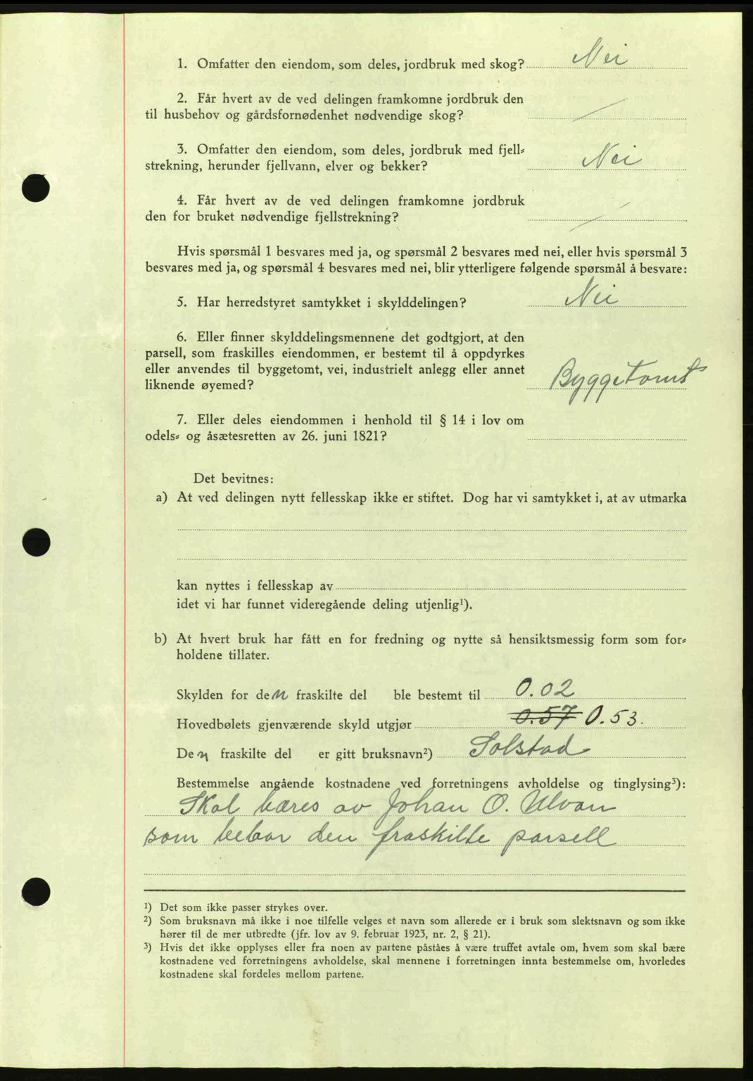 Hitra sorenskriveri, AV/SAT-A-0018/2/2C/2Ca: Mortgage book no. A2, 1943-1945, Diary no: : 414/1943