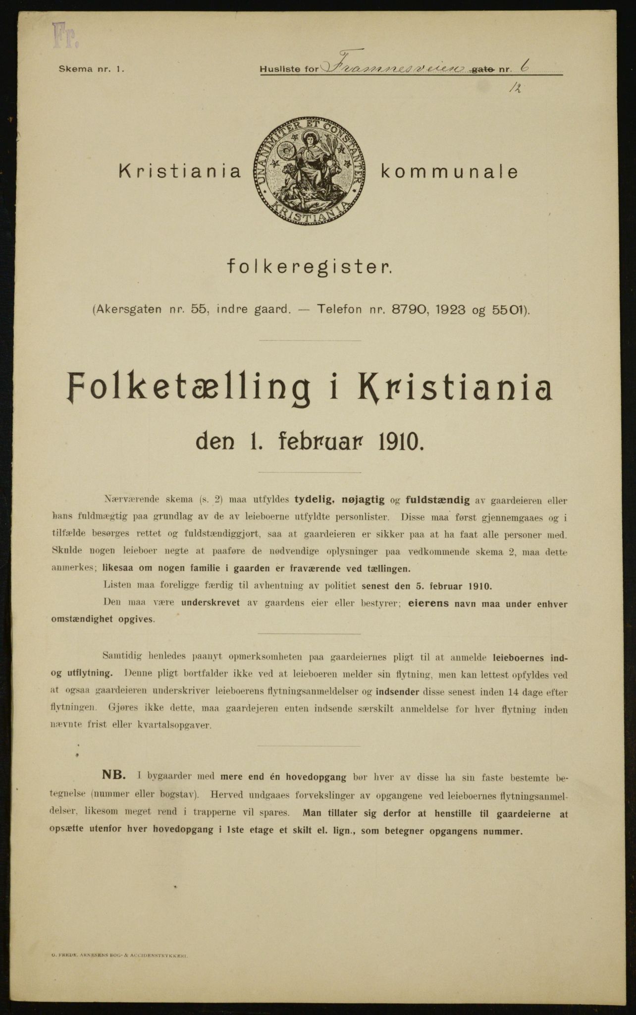 OBA, Municipal Census 1910 for Kristiania, 1910, p. 23894