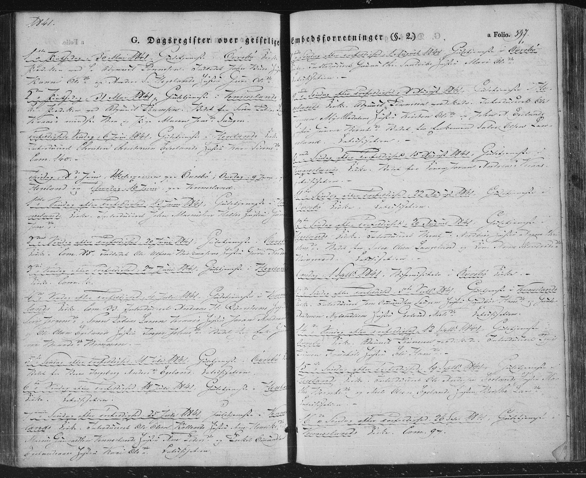 Vennesla sokneprestkontor, AV/SAK-1111-0045/Fa/Fac/L0004: Parish register (official) no. A 4, 1834-1855, p. 597