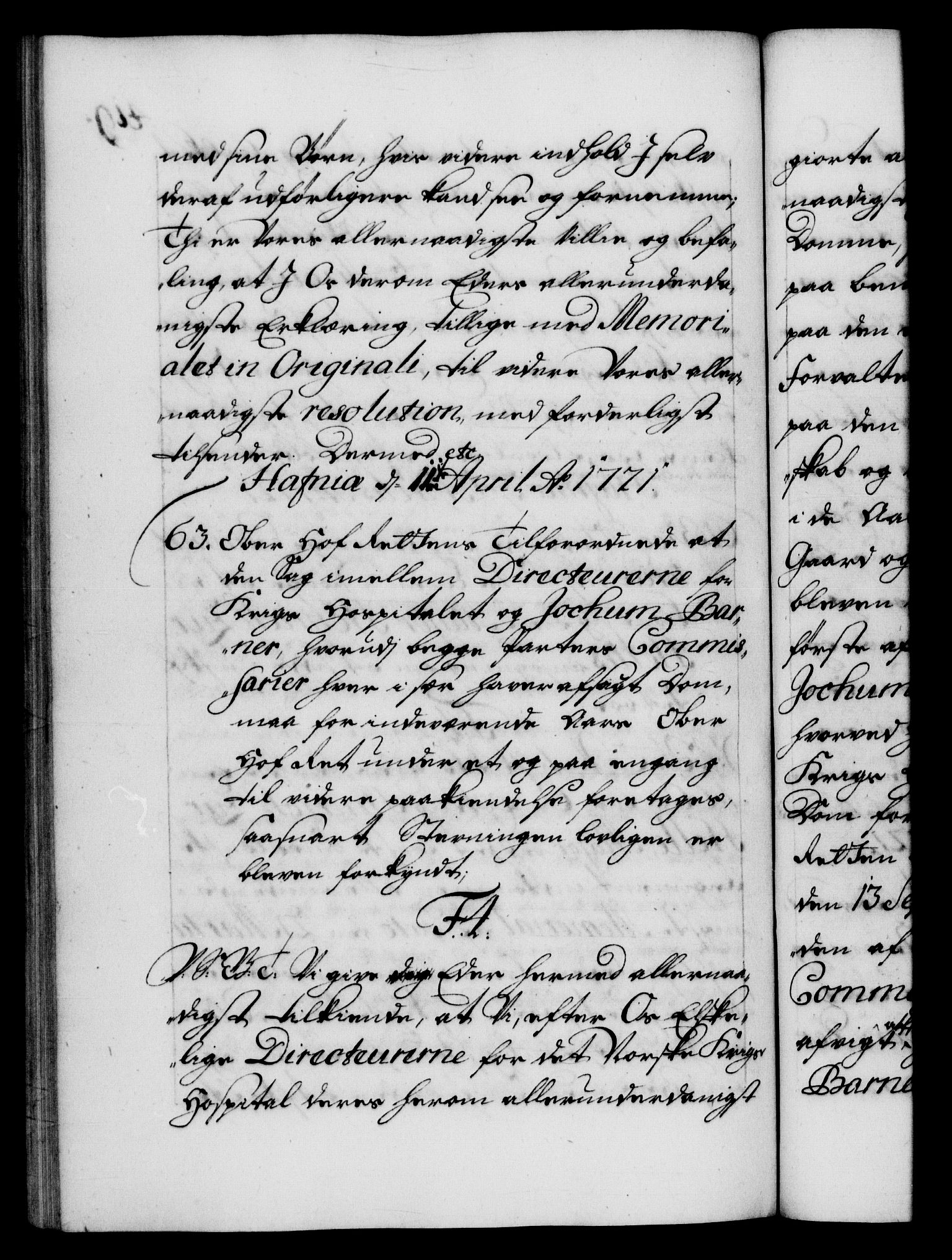 Danske Kanselli 1572-1799, AV/RA-EA-3023/F/Fc/Fca/Fcab/L0021: Norske tegnelser, 1719-1721, p. 419b