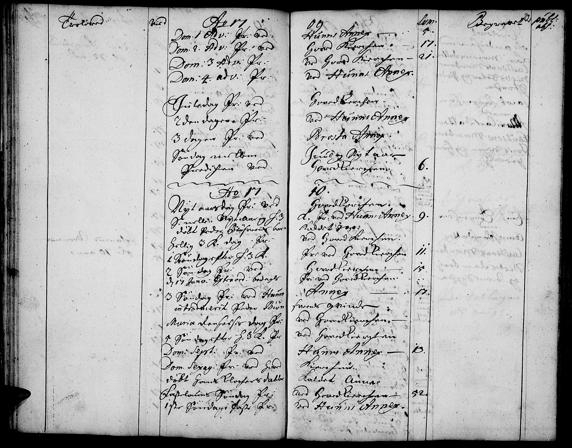 Vardal prestekontor, SAH/PREST-100/H/Ha/Haa/L0001: Parish register (official) no. 1, 1706-1748, p. 22