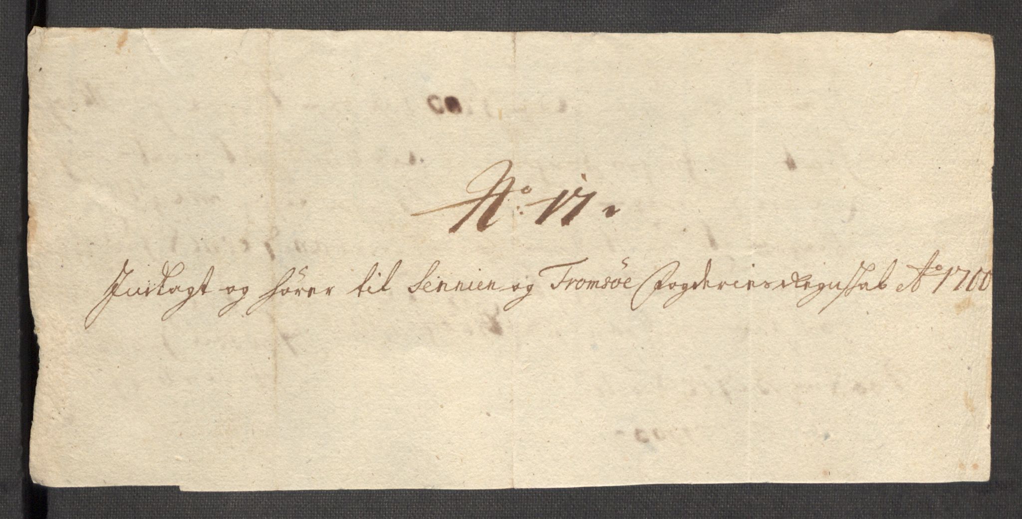 Rentekammeret inntil 1814, Reviderte regnskaper, Fogderegnskap, AV/RA-EA-4092/R68/L4755: Fogderegnskap Senja og Troms, 1700-1704, p. 90