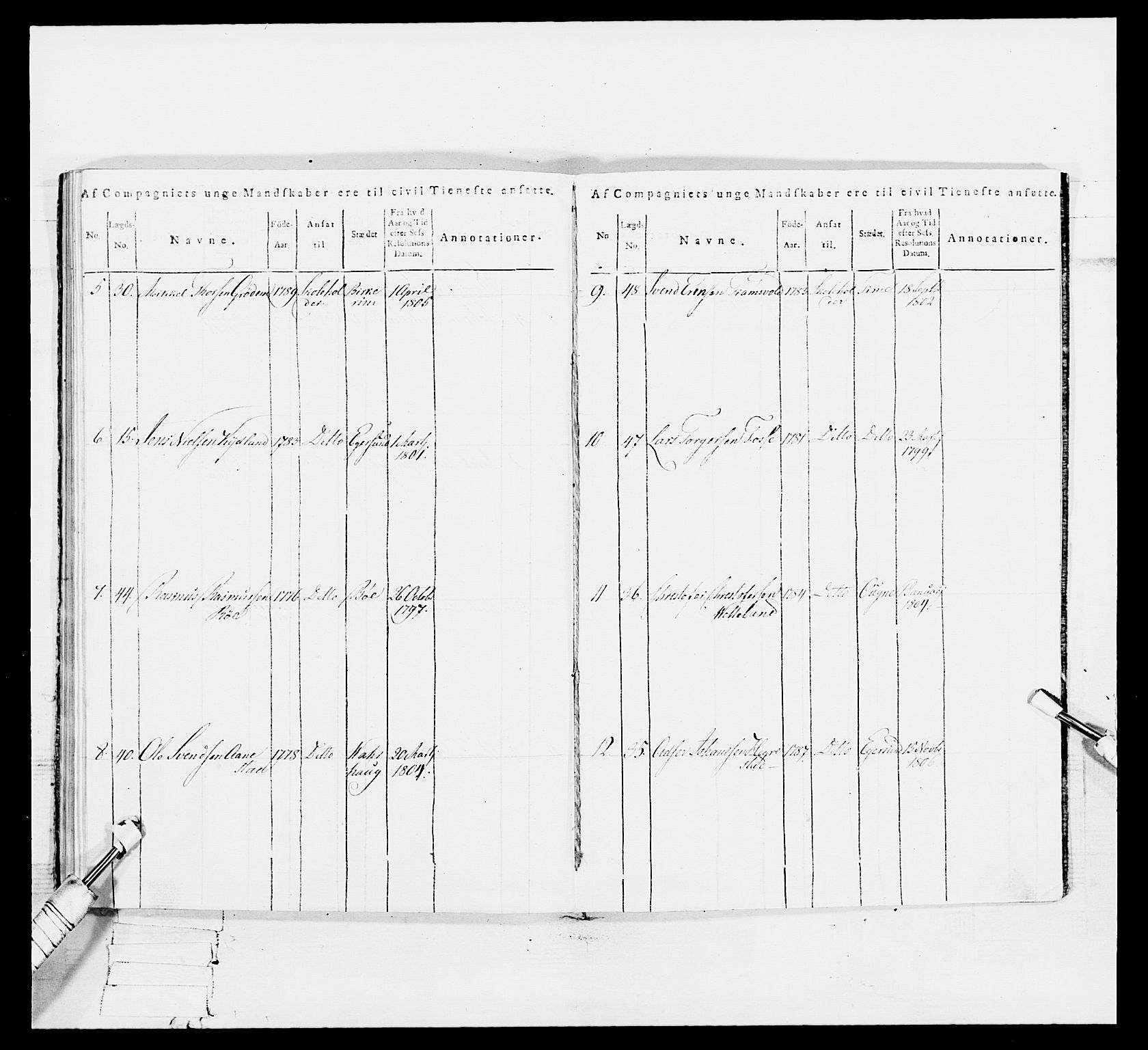 Generalitets- og kommissariatskollegiet, Det kongelige norske kommissariatskollegium, RA/EA-5420/E/Eh/L0113: Vesterlenske nasjonale infanteriregiment, 1812, p. 376