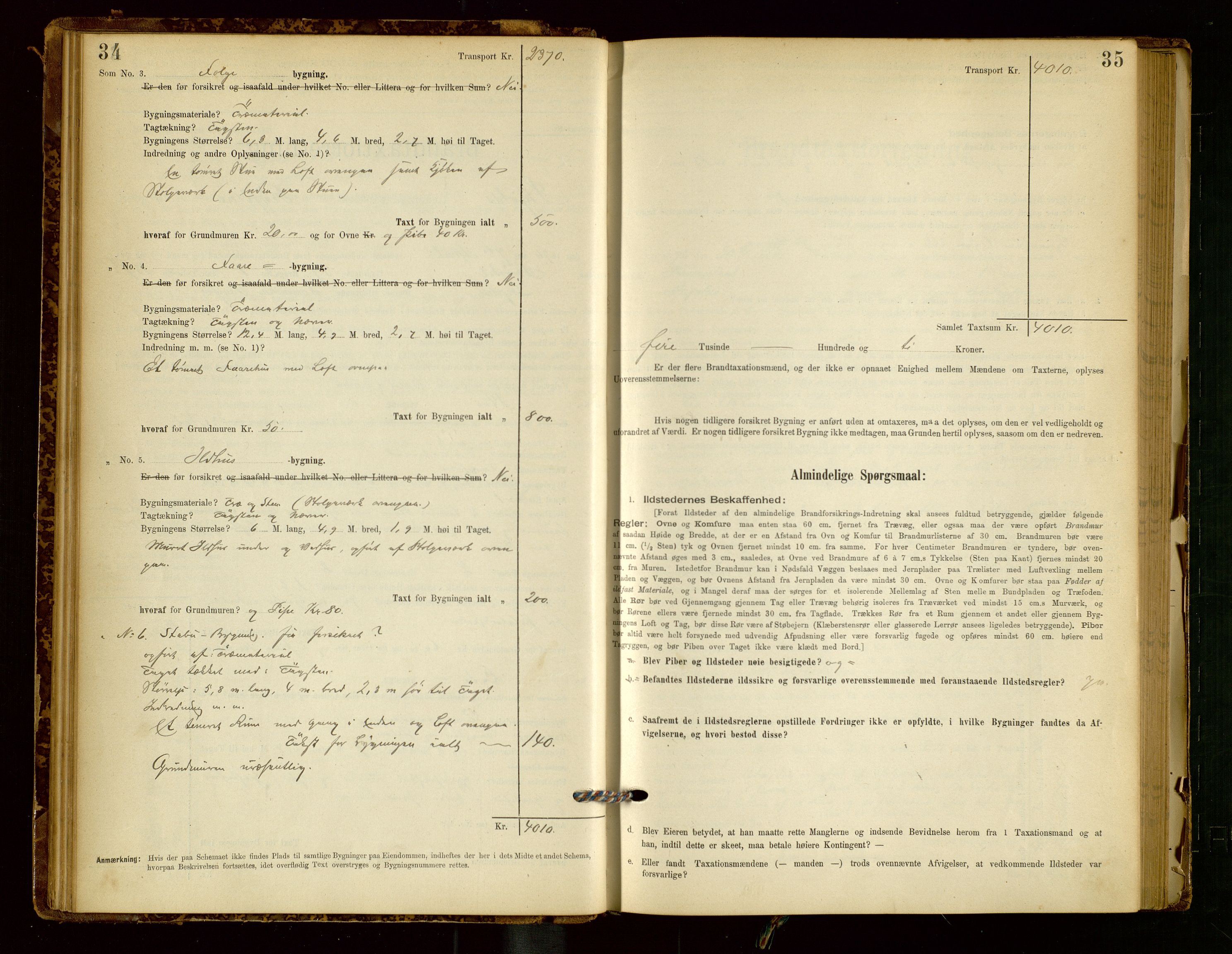 Skjold lensmannskontor, AV/SAST-A-100182/Gob/L0001: "Brandtaxationsprotokol for Skjold Lensmandsdistrikt Ryfylke Fogderi", 1894-1939, p. 34-35