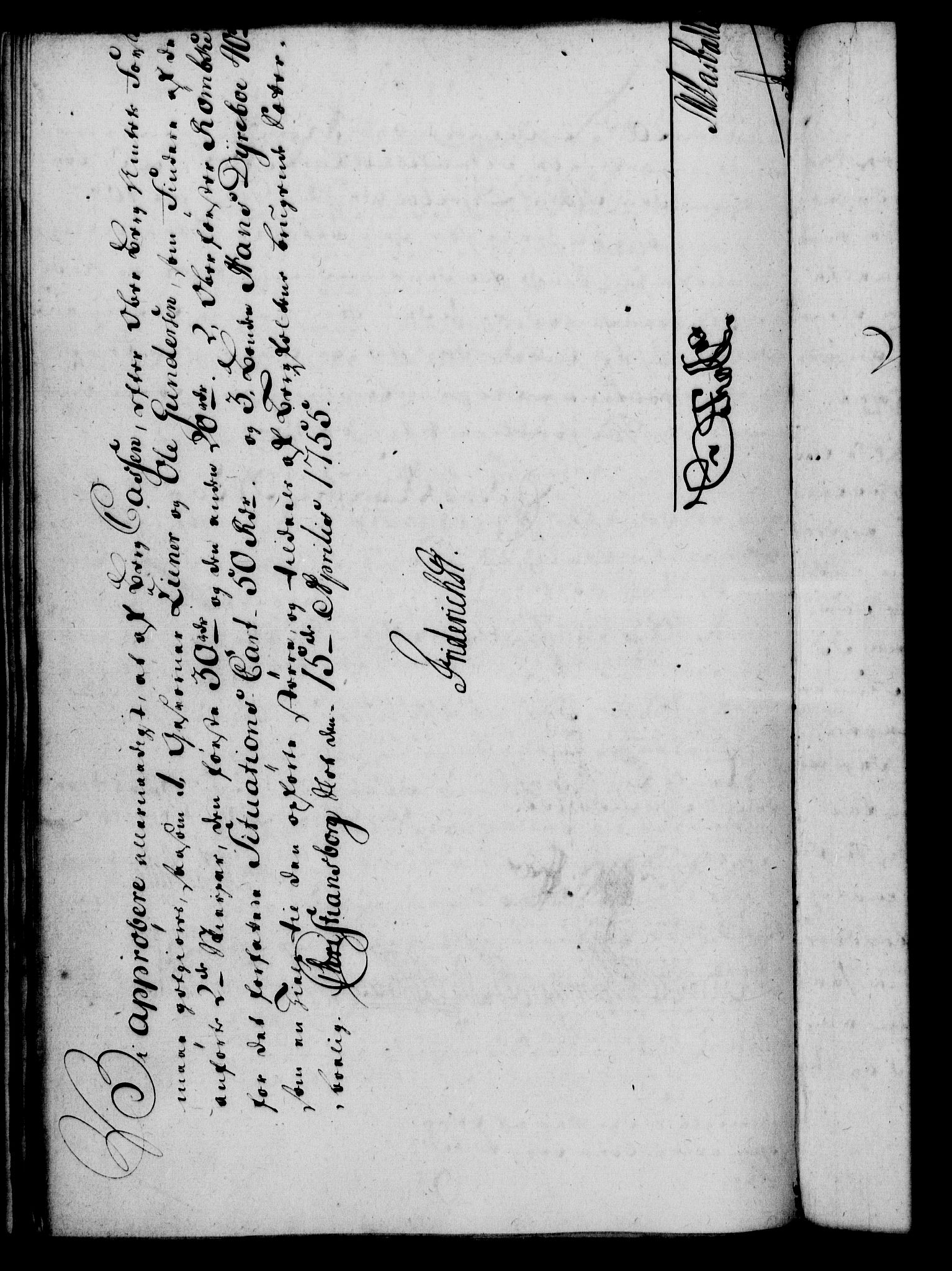 Rentekammeret, Kammerkanselliet, RA/EA-3111/G/Gf/Gfa/L0037: Norsk relasjons- og resolusjonsprotokoll (merket RK 52.37), 1755, p. 212