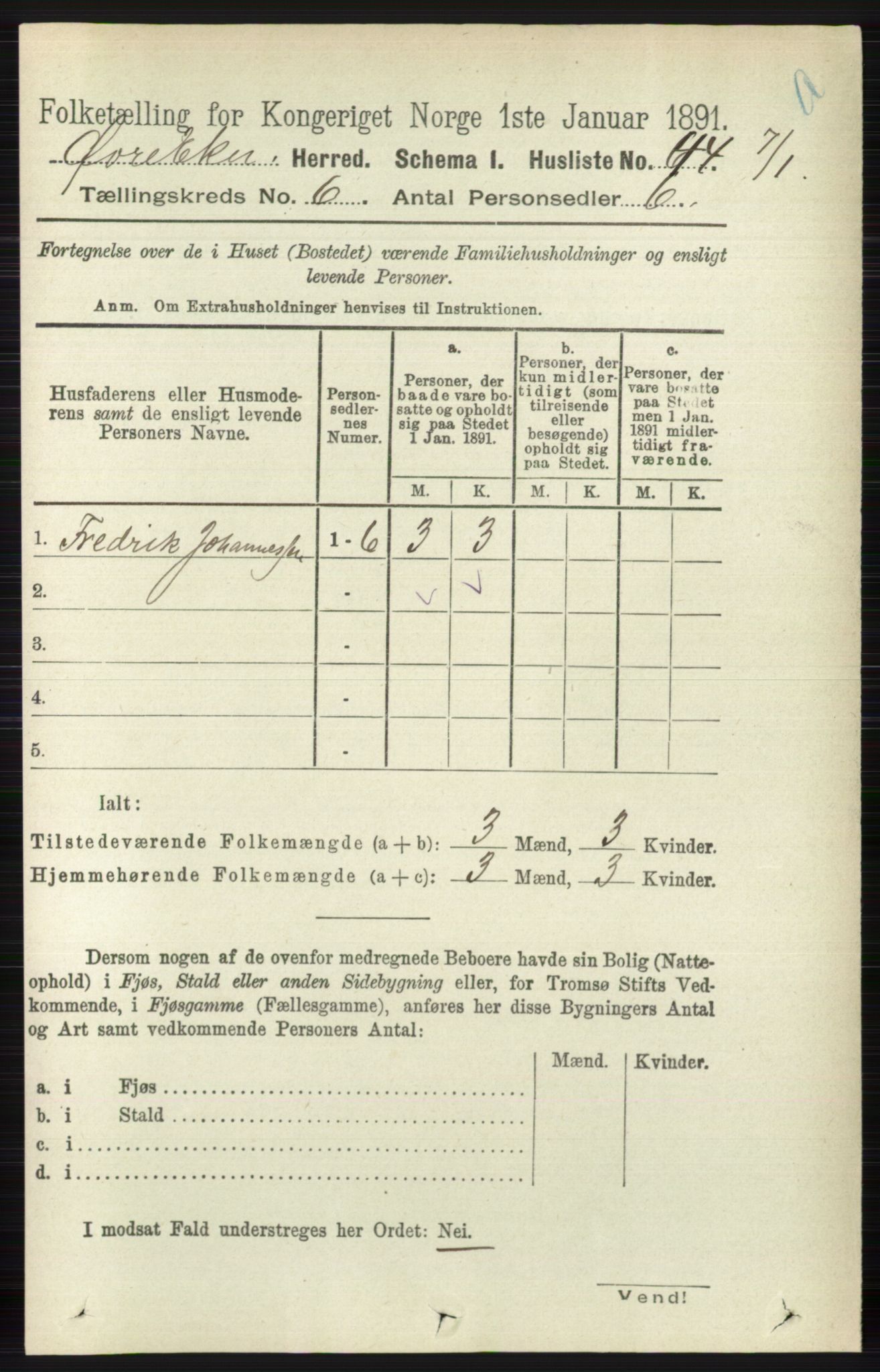 RA, 1891 census for 0624 Øvre Eiker, 1891, p. 2227