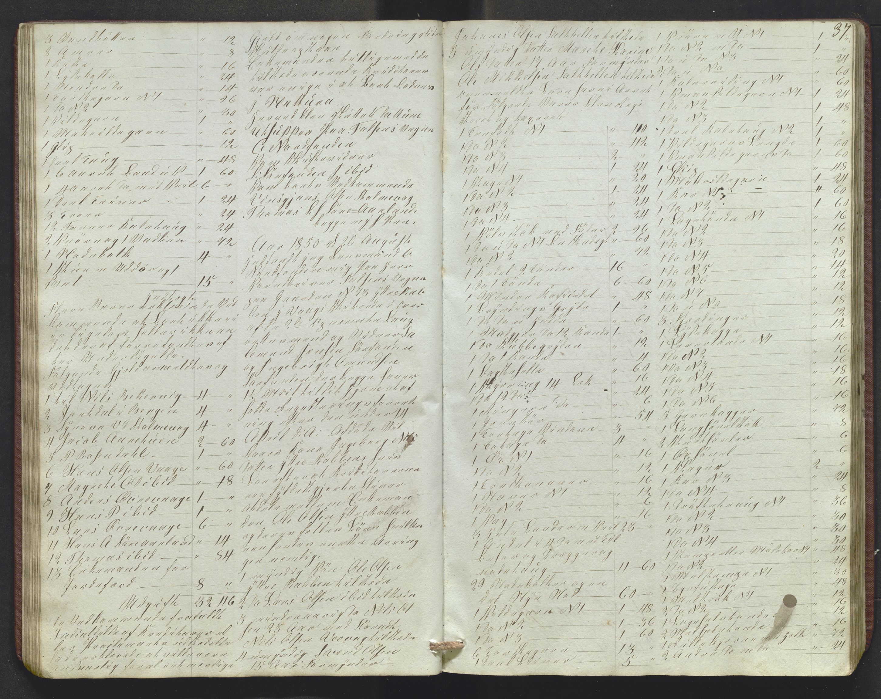 Lensmannen i Sund og Austevoll, AV/SAB-A-35201/0006/L0009: Registreringsprotokoll, 1848-1863, p. 36b-37a