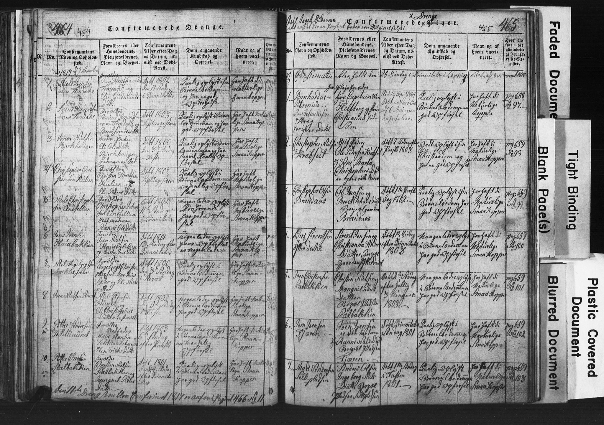 Ministerialprotokoller, klokkerbøker og fødselsregistre - Nord-Trøndelag, SAT/A-1458/701/L0017: Parish register (copy) no. 701C01, 1817-1825, p. 454-455