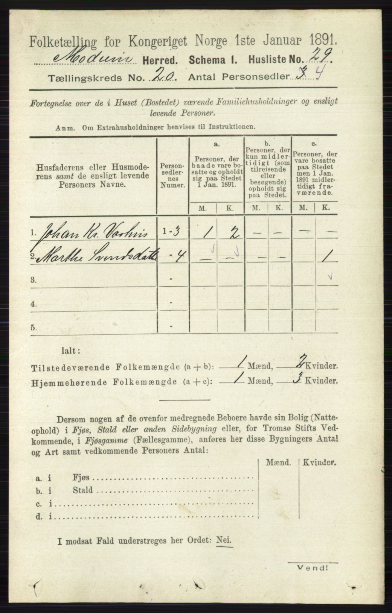 RA, 1891 census for 0623 Modum, 1891, p. 7790