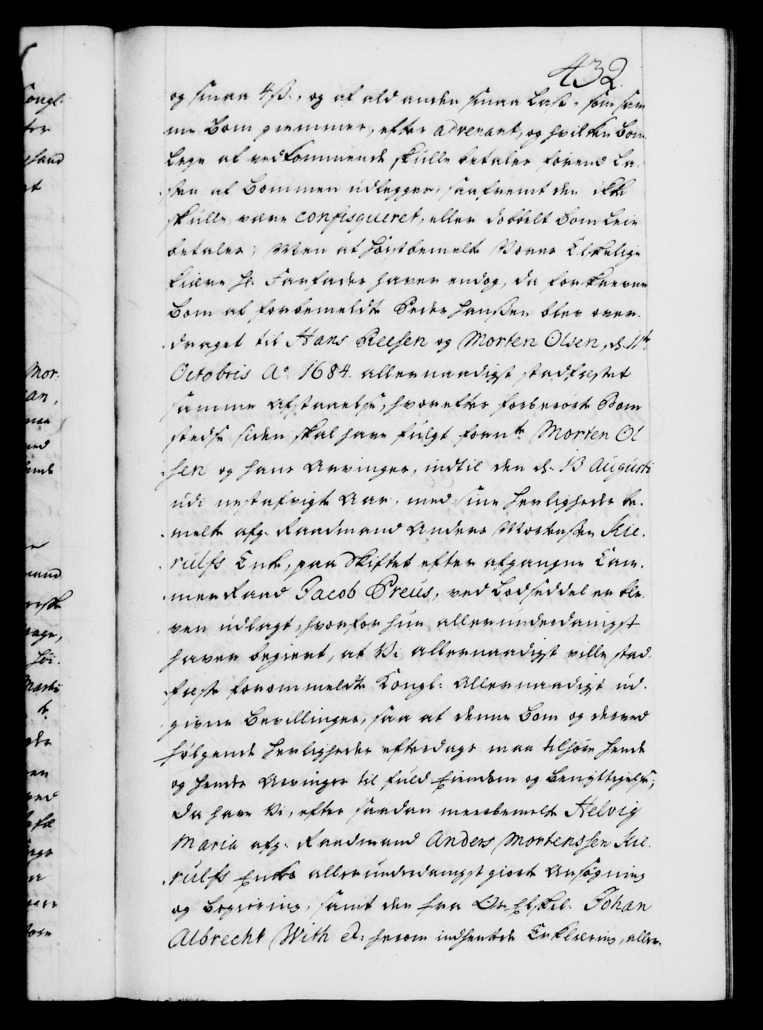 Danske Kanselli 1572-1799, AV/RA-EA-3023/F/Fc/Fca/Fcaa/L0028: Norske registre, 1733-1734, p. 432a