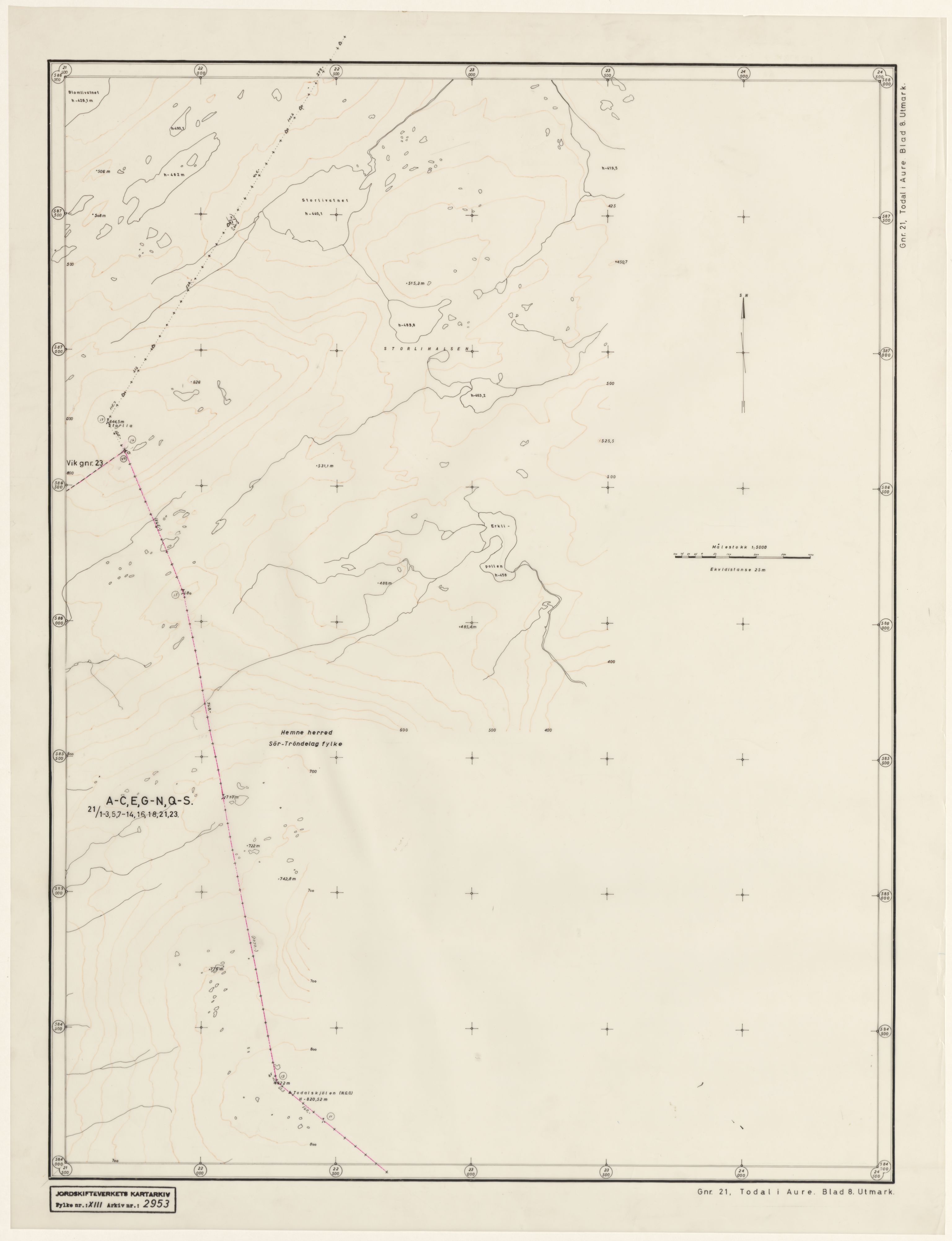 Jordskifteverkets kartarkiv, RA/S-3929/T, 1859-1988, p. 3727