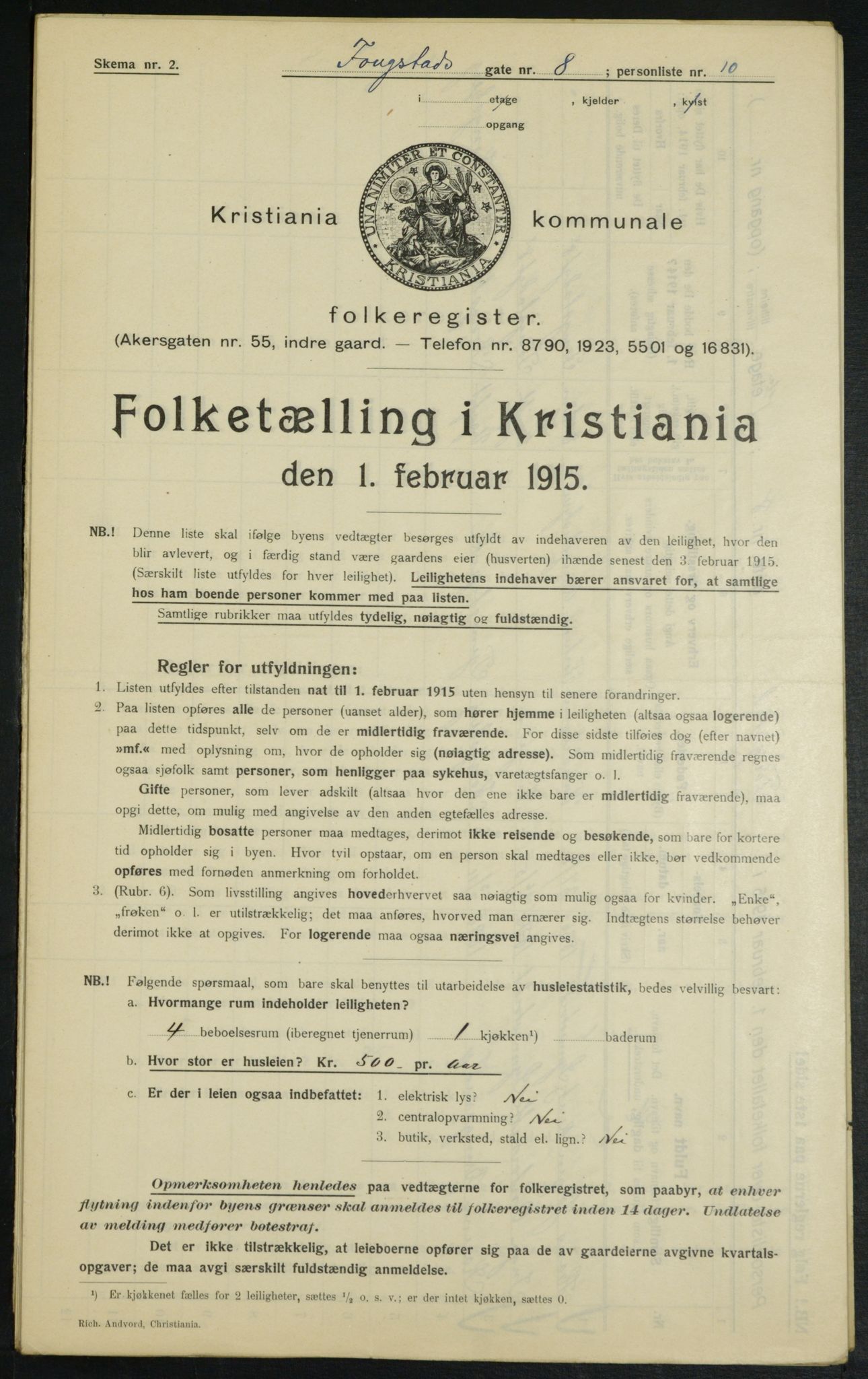 OBA, Municipal Census 1915 for Kristiania, 1915, p. 24835