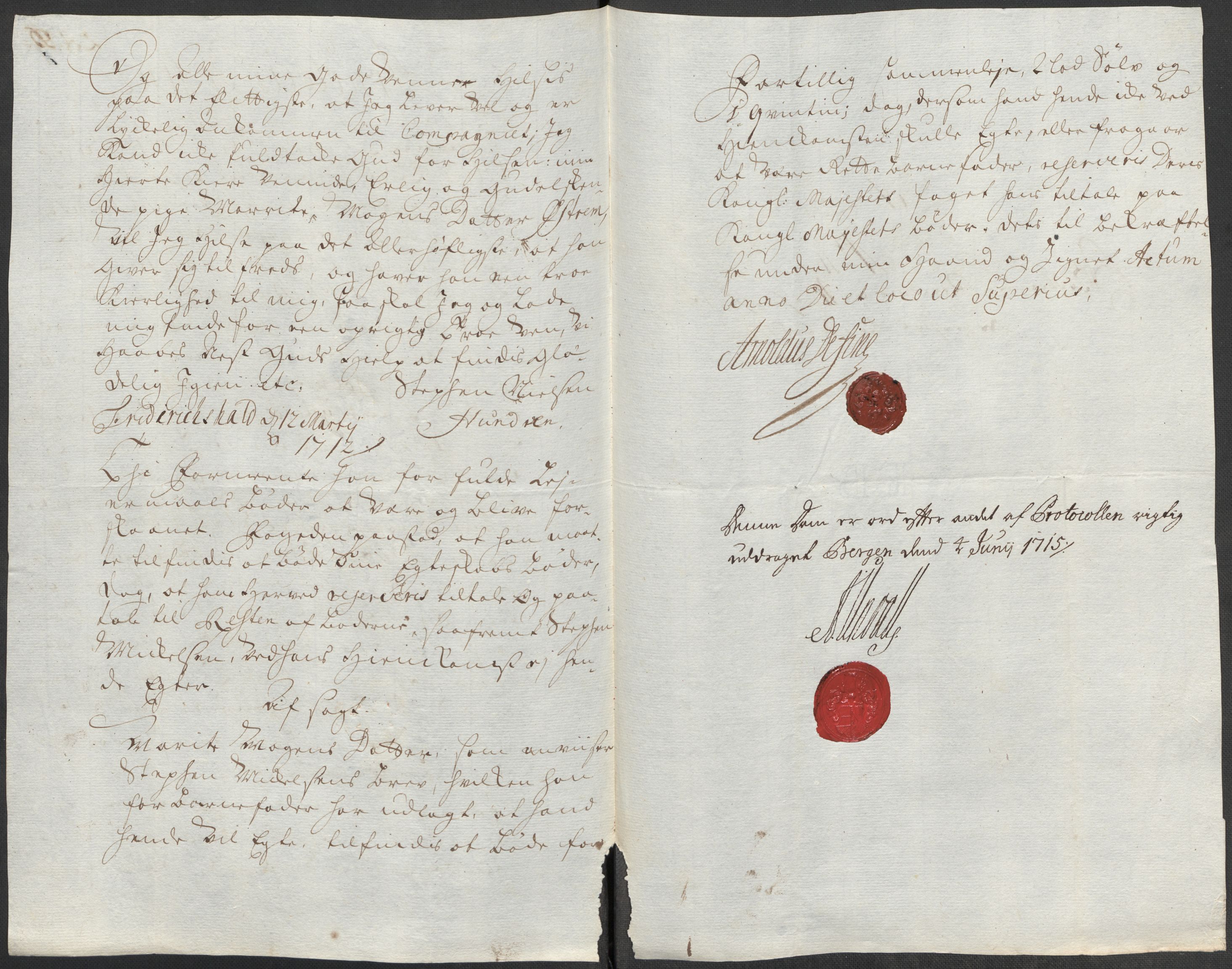 Rentekammeret inntil 1814, Reviderte regnskaper, Fogderegnskap, AV/RA-EA-4092/R51/L3194: Fogderegnskap Nordhordland og Voss, 1712, p. 162