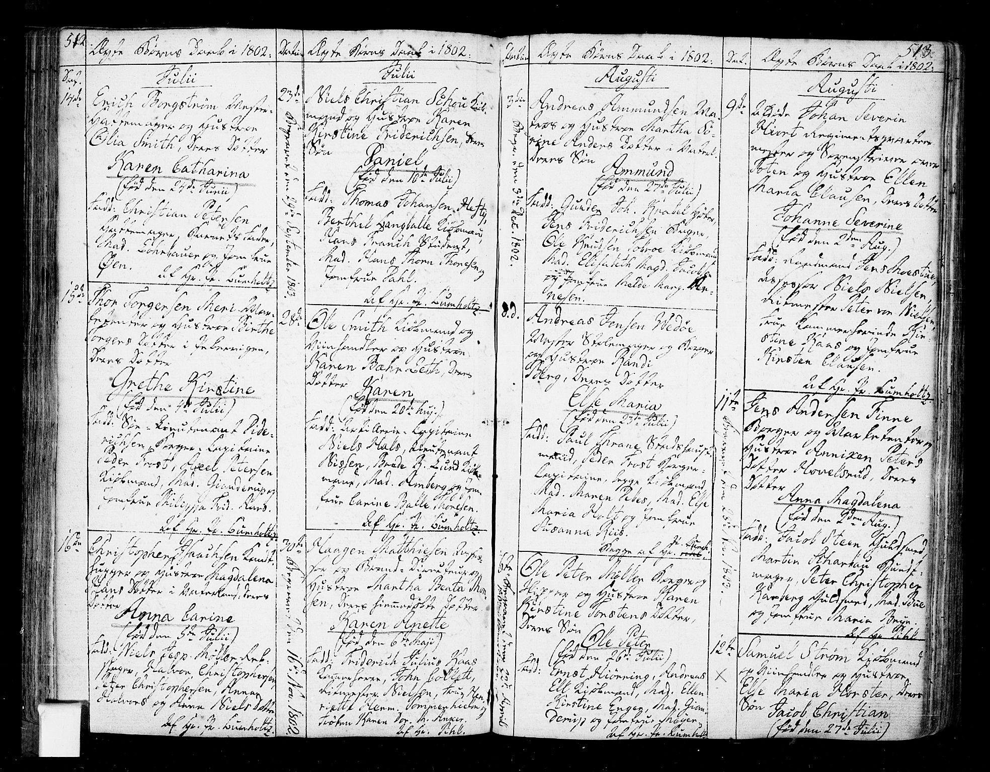 Oslo domkirke Kirkebøker, SAO/A-10752/F/Fa/L0005: Parish register (official) no. 5, 1787-1806, p. 512-513