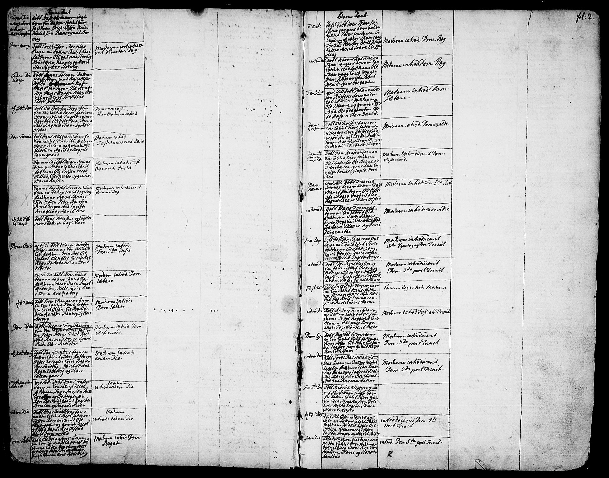 Vågå prestekontor, AV/SAH-PREST-076/H/Ha/Haa/L0001: Parish register (official) no. 1, 1739-1810, p. 2