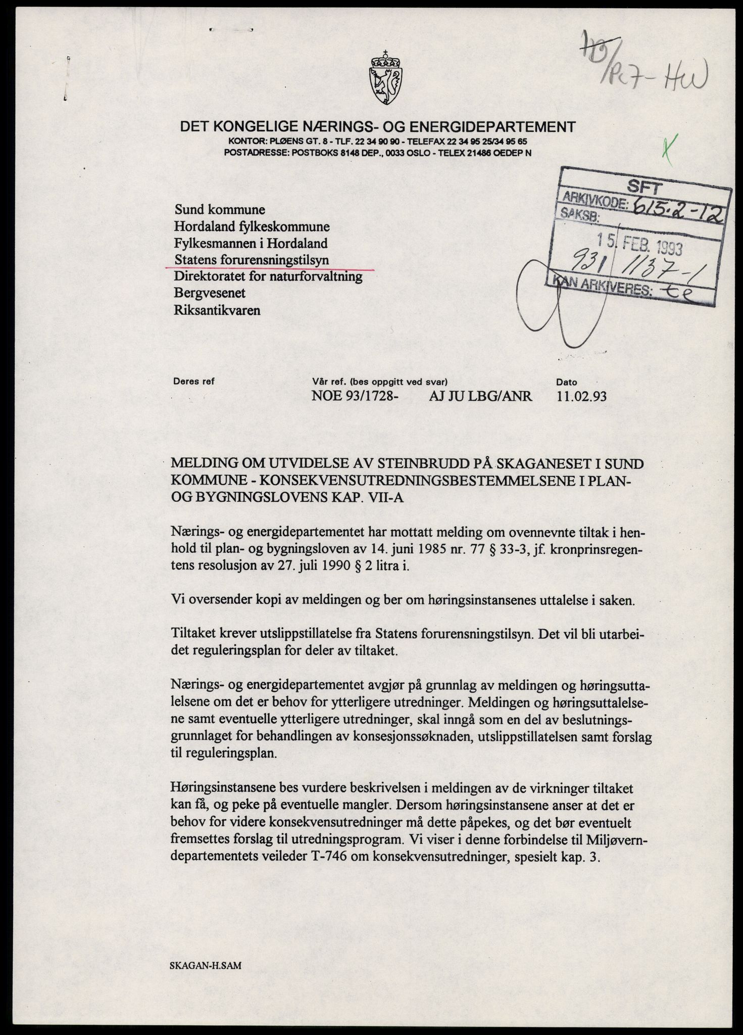 Statens forurensningstilsyn, hovedkontoret, AV/RA-S-4136/1/D/Da/L1368: Kommunalt avløpsvann, slam og avfall, vannforsyning, analyse, akvakultur og produktkontroll, 1983-1993, p. 201