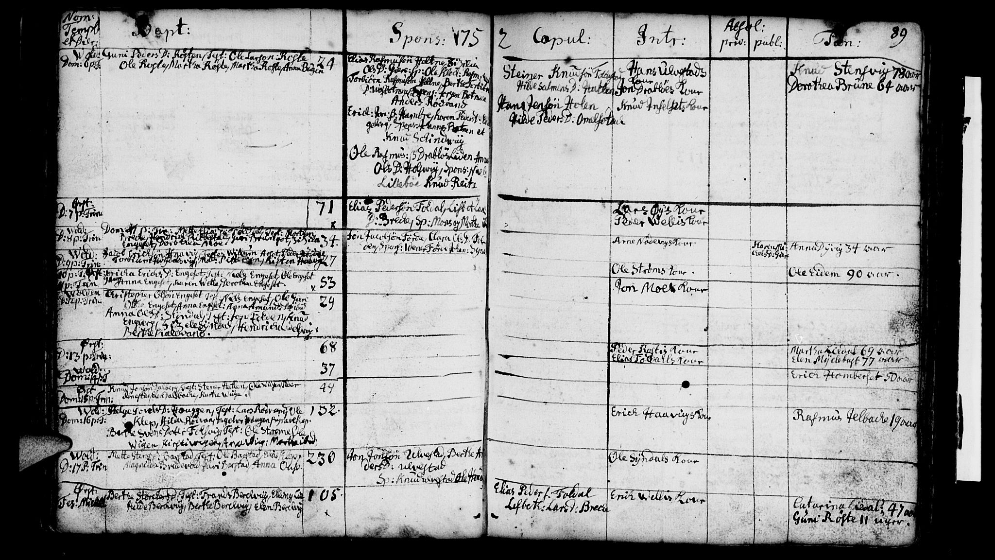 Ministerialprotokoller, klokkerbøker og fødselsregistre - Møre og Romsdal, AV/SAT-A-1454/511/L0135: Parish register (official) no. 511A02, 1741-1760, p. 89