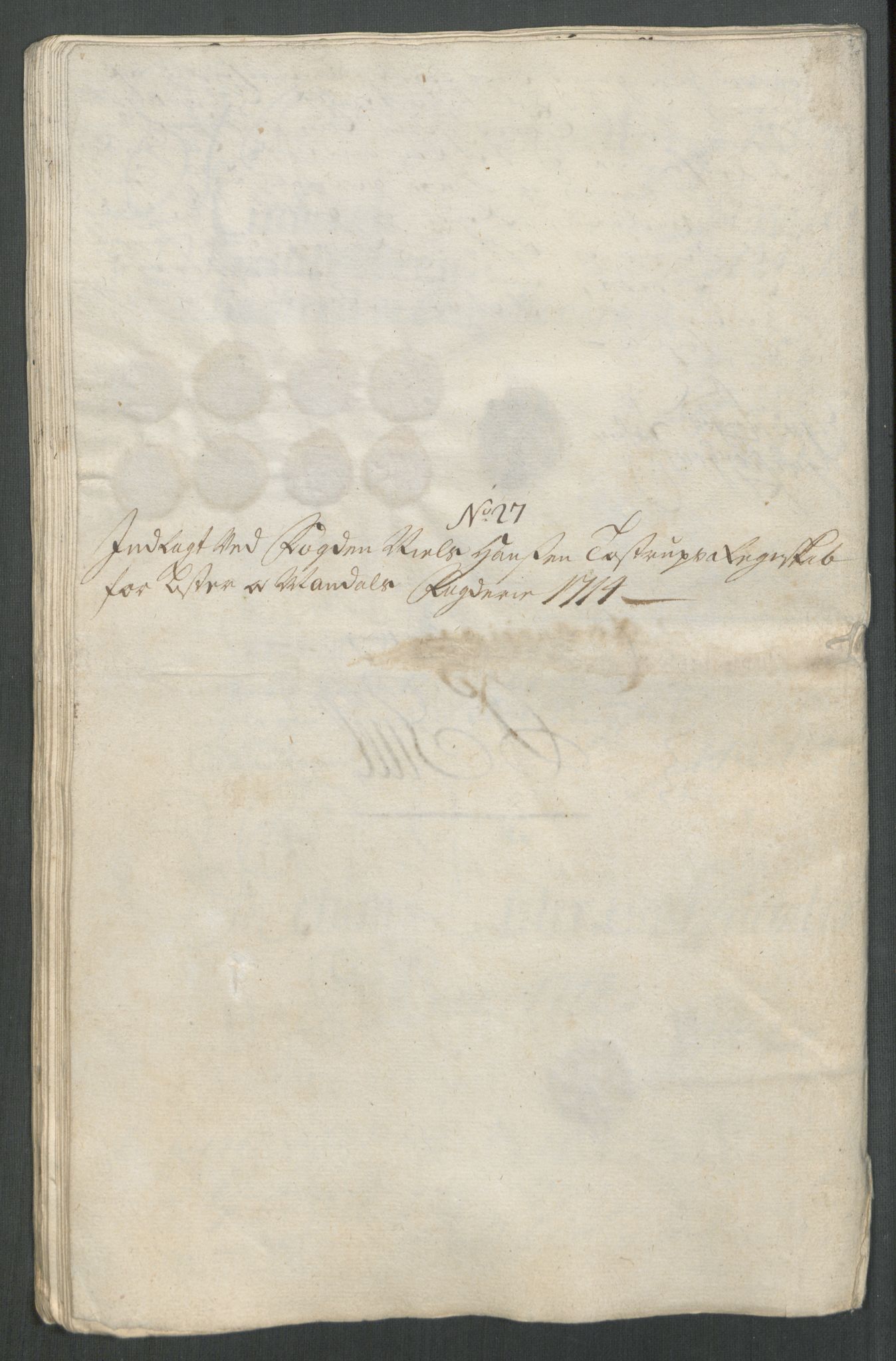 Rentekammeret inntil 1814, Reviderte regnskaper, Fogderegnskap, RA/EA-4092/R43/L2558: Fogderegnskap Lista og Mandal, 1714, p. 192