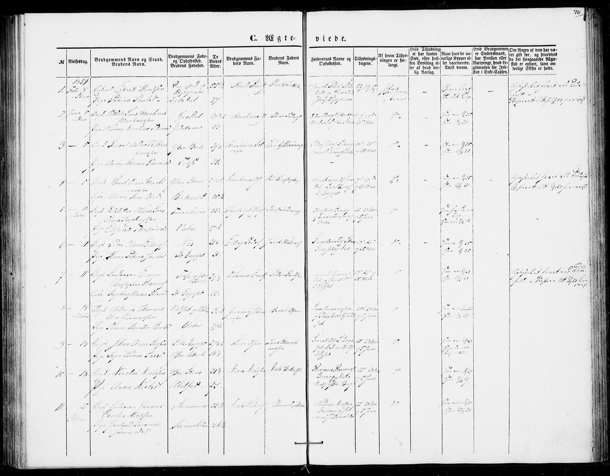 Ministerialprotokoller, klokkerbøker og fødselsregistre - Møre og Romsdal, AV/SAT-A-1454/524/L0353: Parish register (official) no. 524A05, 1848-1856, p. 76