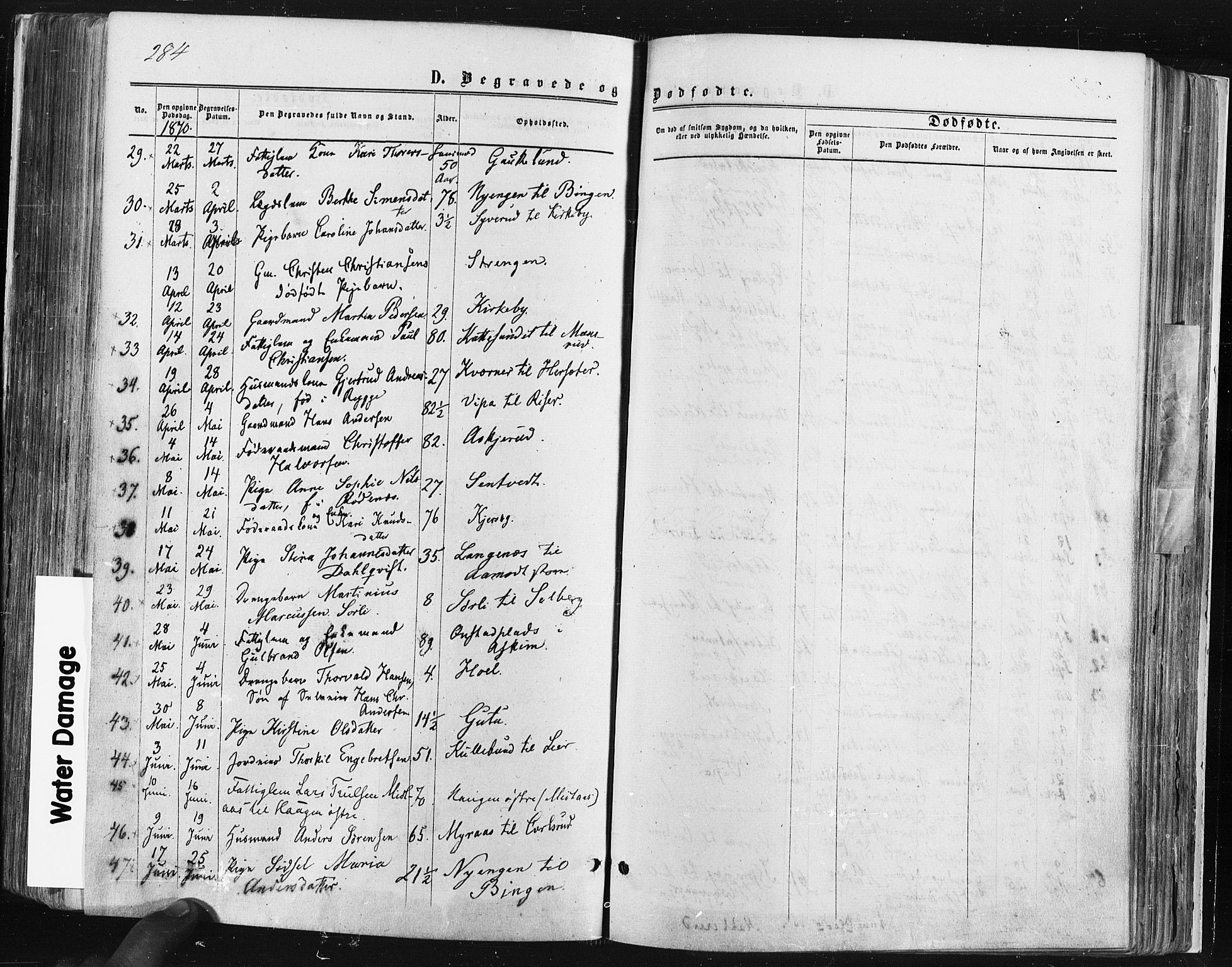 Trøgstad prestekontor Kirkebøker, SAO/A-10925/F/Fa/L0009: Parish register (official) no. I 9, 1865-1877, p. 284