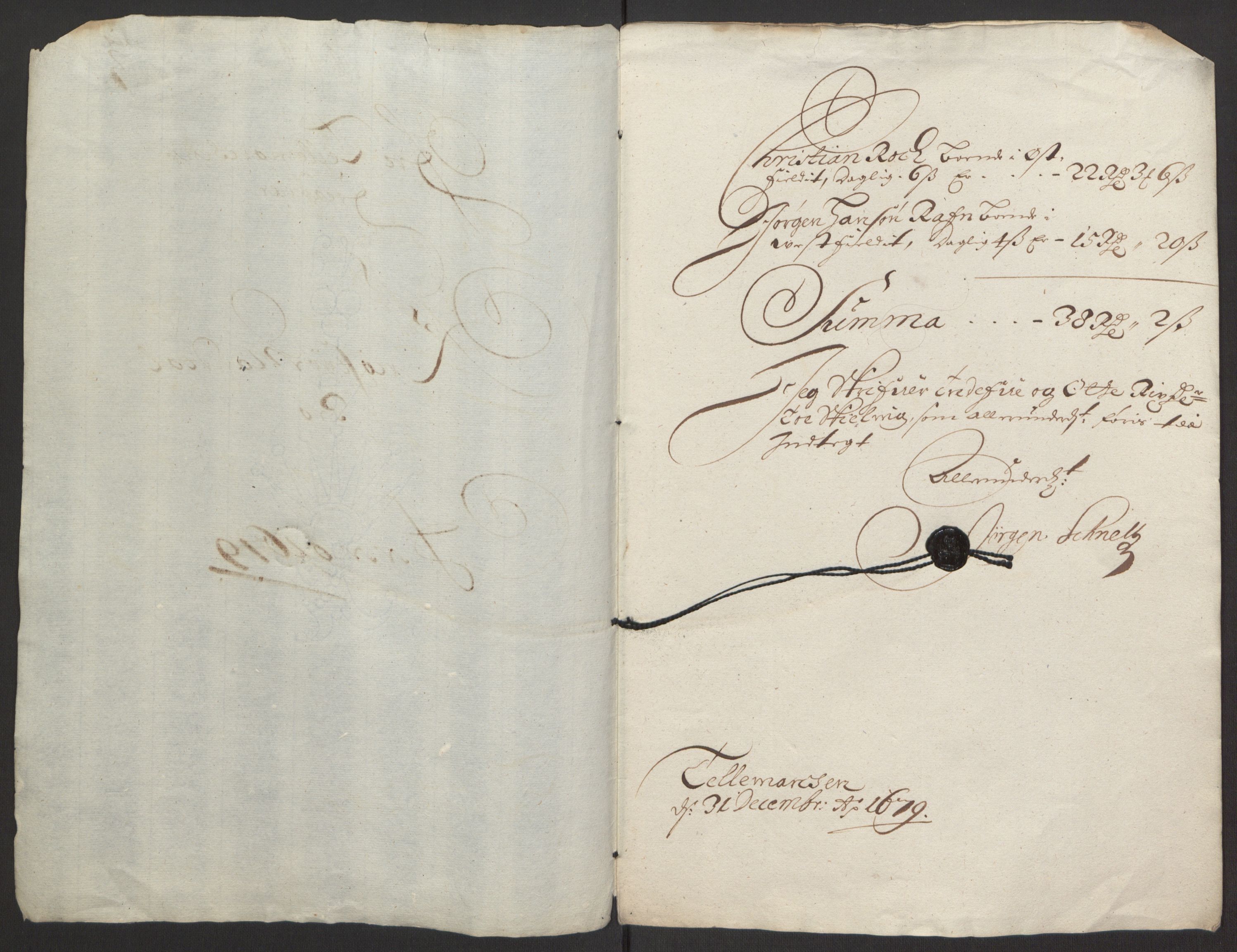 Rentekammeret inntil 1814, Reviderte regnskaper, Fogderegnskap, RA/EA-4092/R35/L2074: Fogderegnskap Øvre og Nedre Telemark, 1679, p. 162