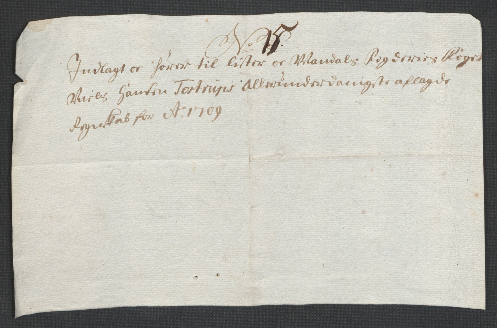 Rentekammeret inntil 1814, Reviderte regnskaper, Fogderegnskap, RA/EA-4092/R43/L2552: Fogderegnskap Lista og Mandal, 1705-1709, p. 269