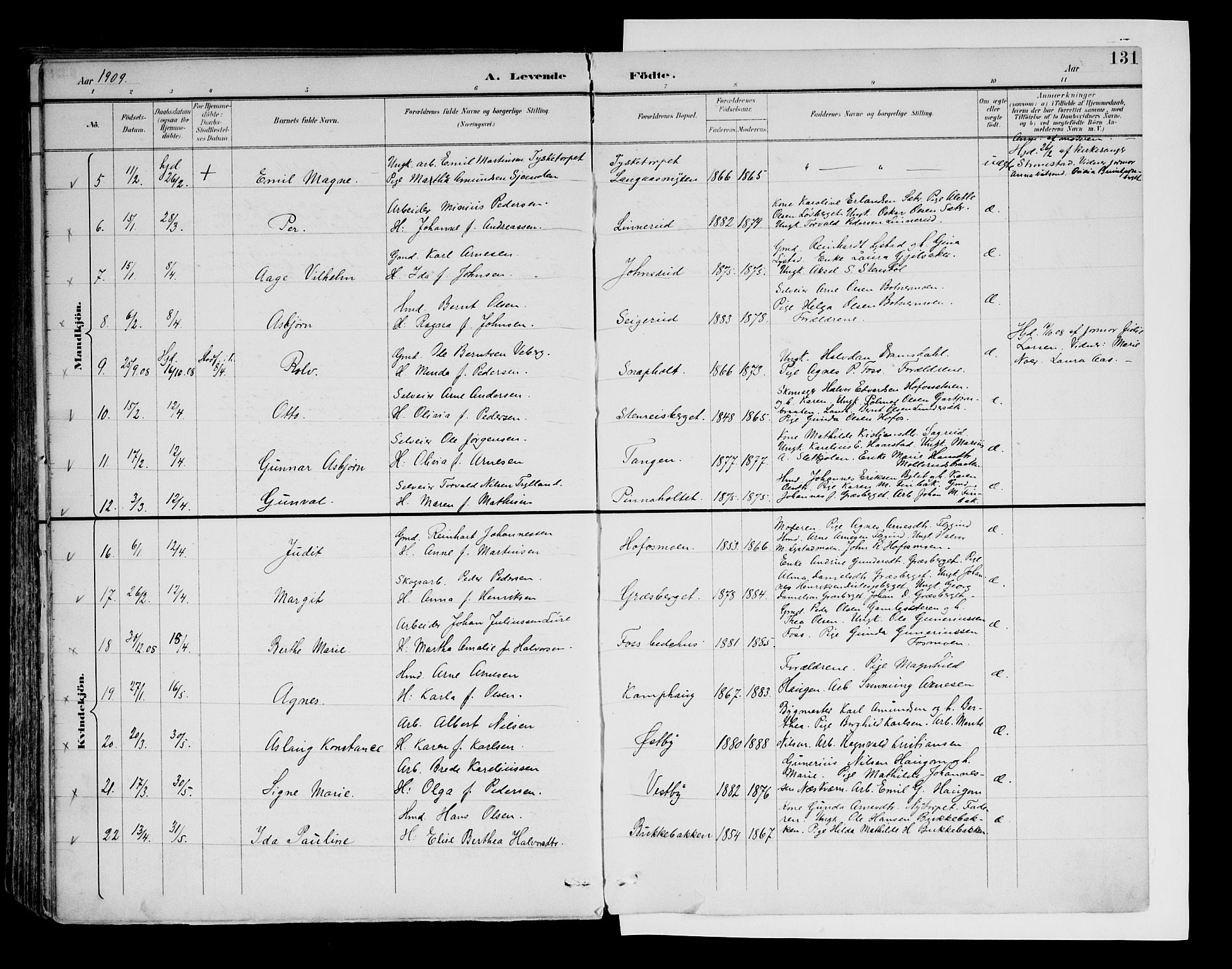Brandval prestekontor, SAH/PREST-034/H/Ha/Haa/L0003: Parish register (official) no. 3, 1894-1909, p. 131