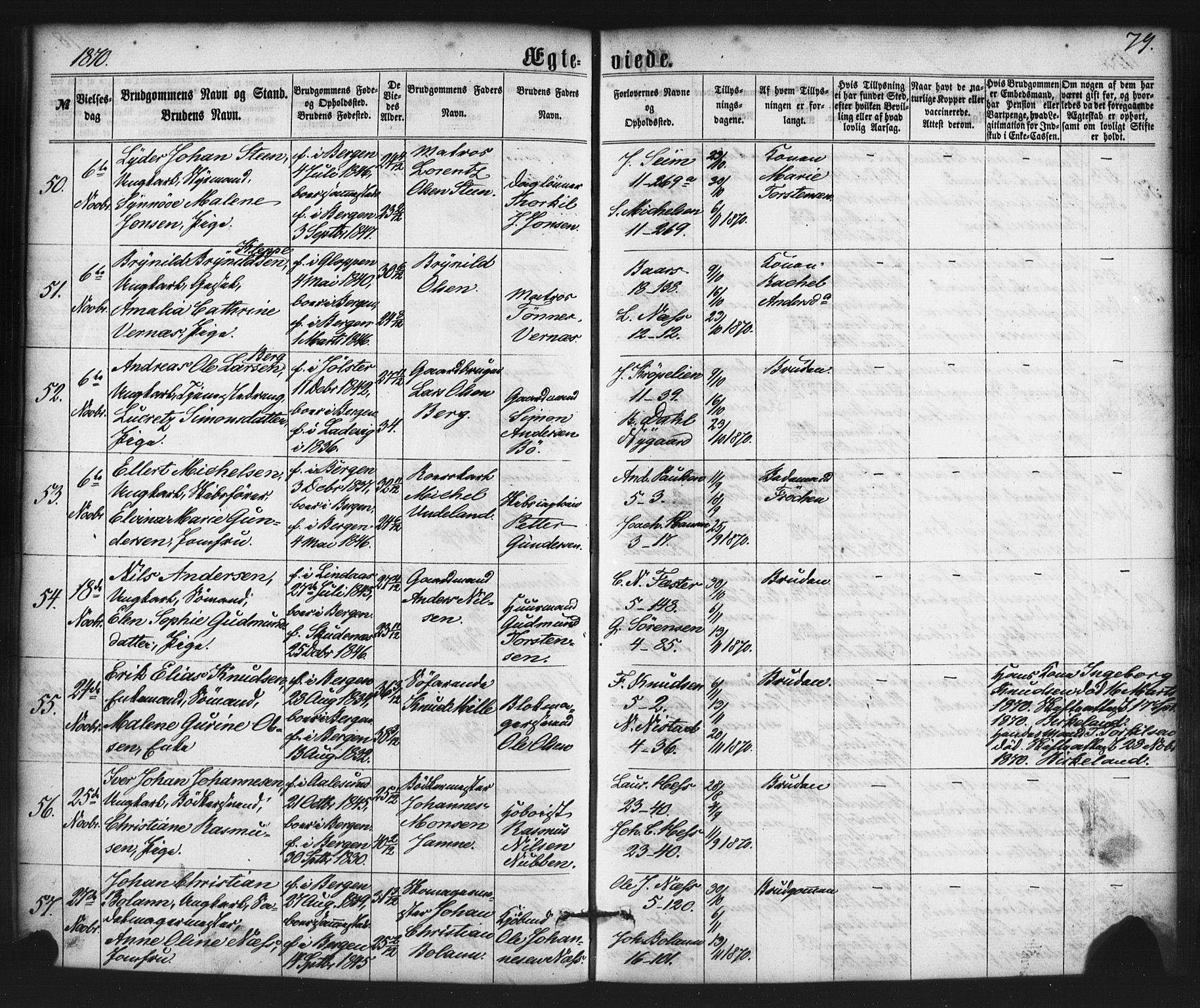 Nykirken Sokneprestembete, AV/SAB-A-77101/H/Haa/L0032: Parish register (official) no. D 2, 1861-1883, p. 79