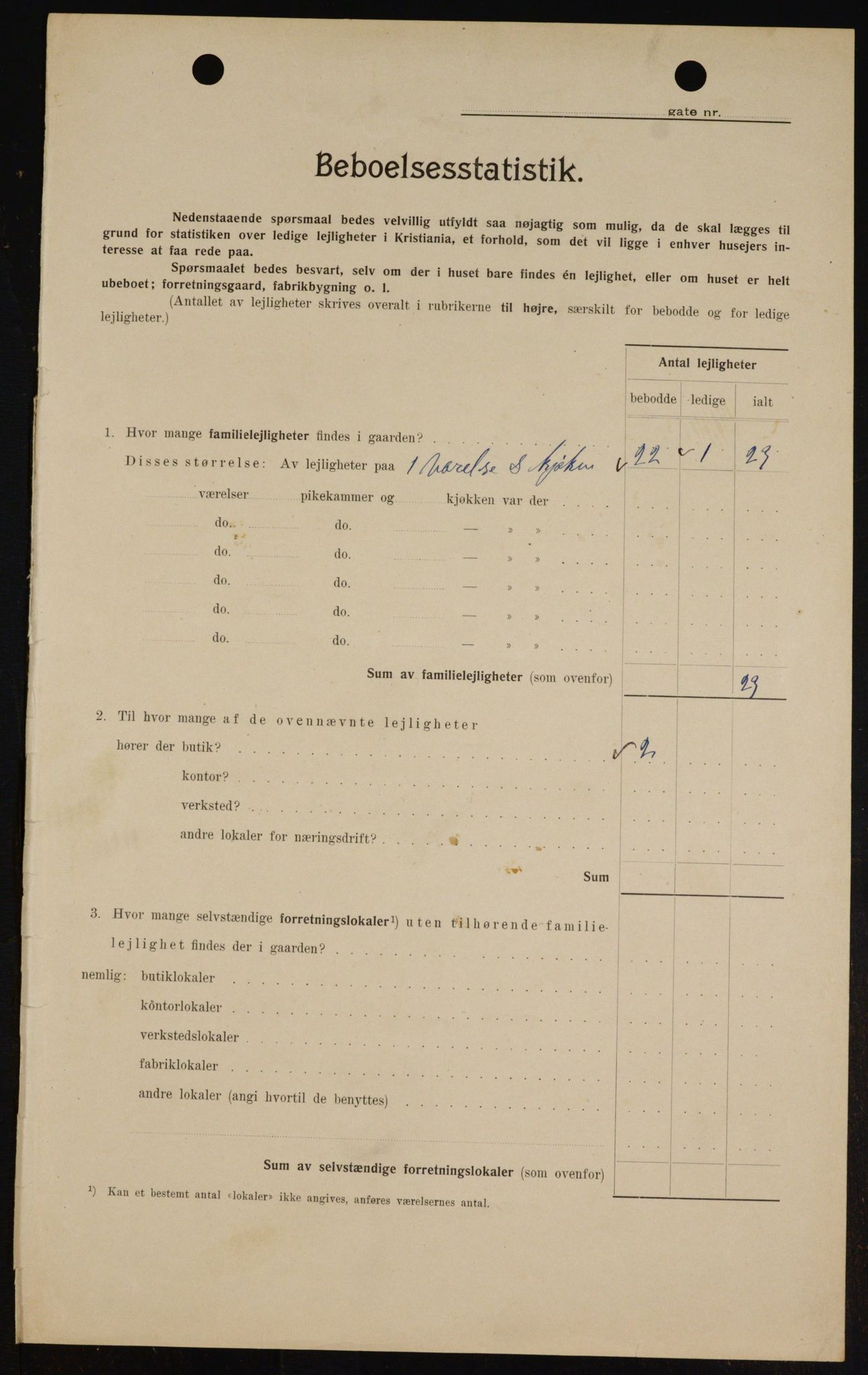 OBA, Municipal Census 1909 for Kristiania, 1909, p. 47228