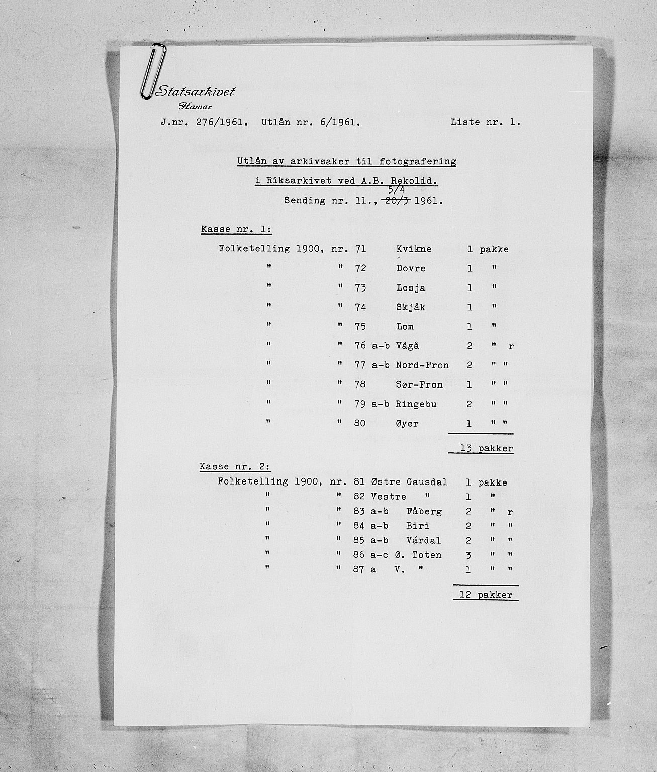 SAH, 1900 census for Vestre Toten, 1900, p. 63