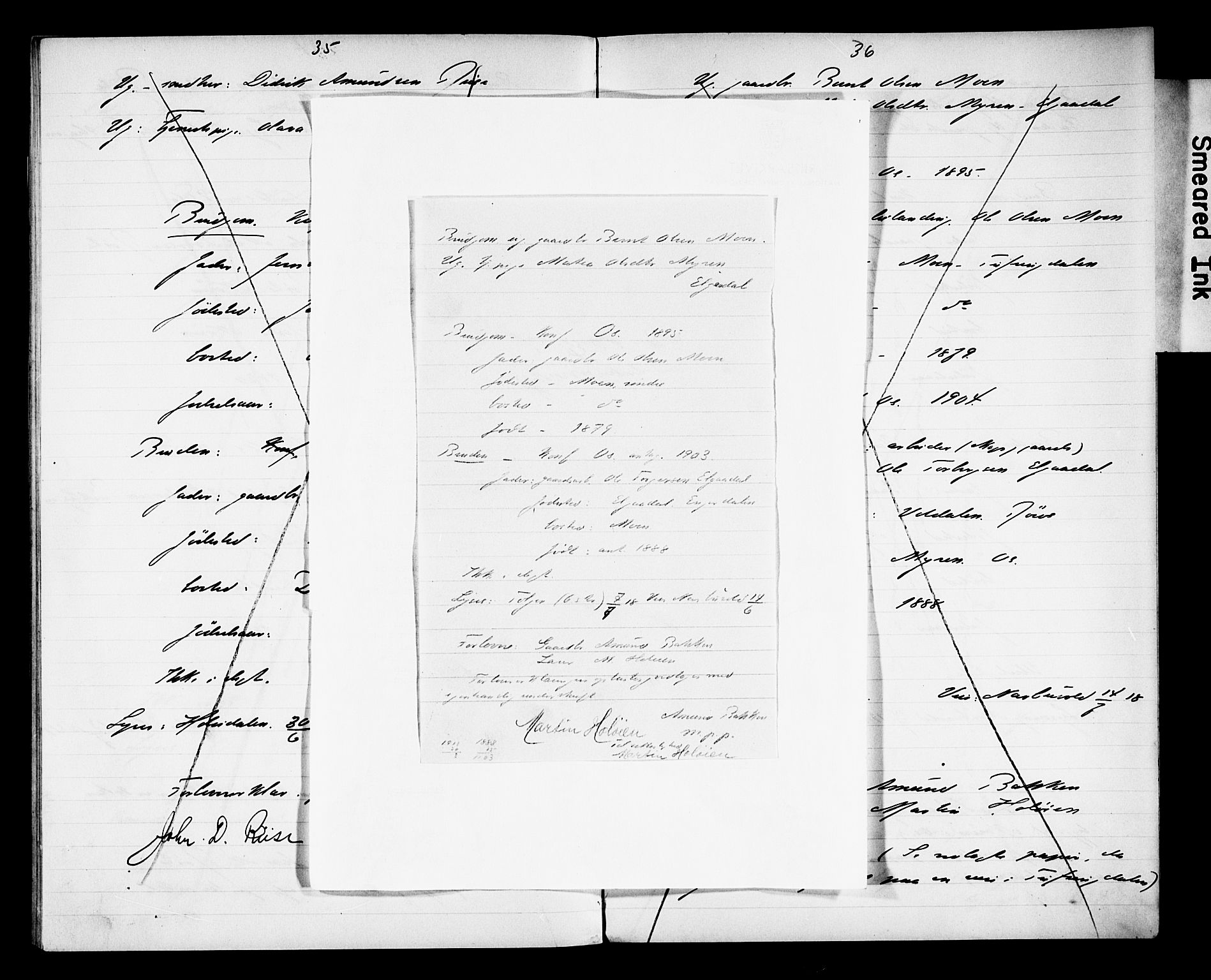 Tolga prestekontor, AV/SAH-PREST-062/N/L0004: Banns register no. 31, 1916-1920, p. 35-36