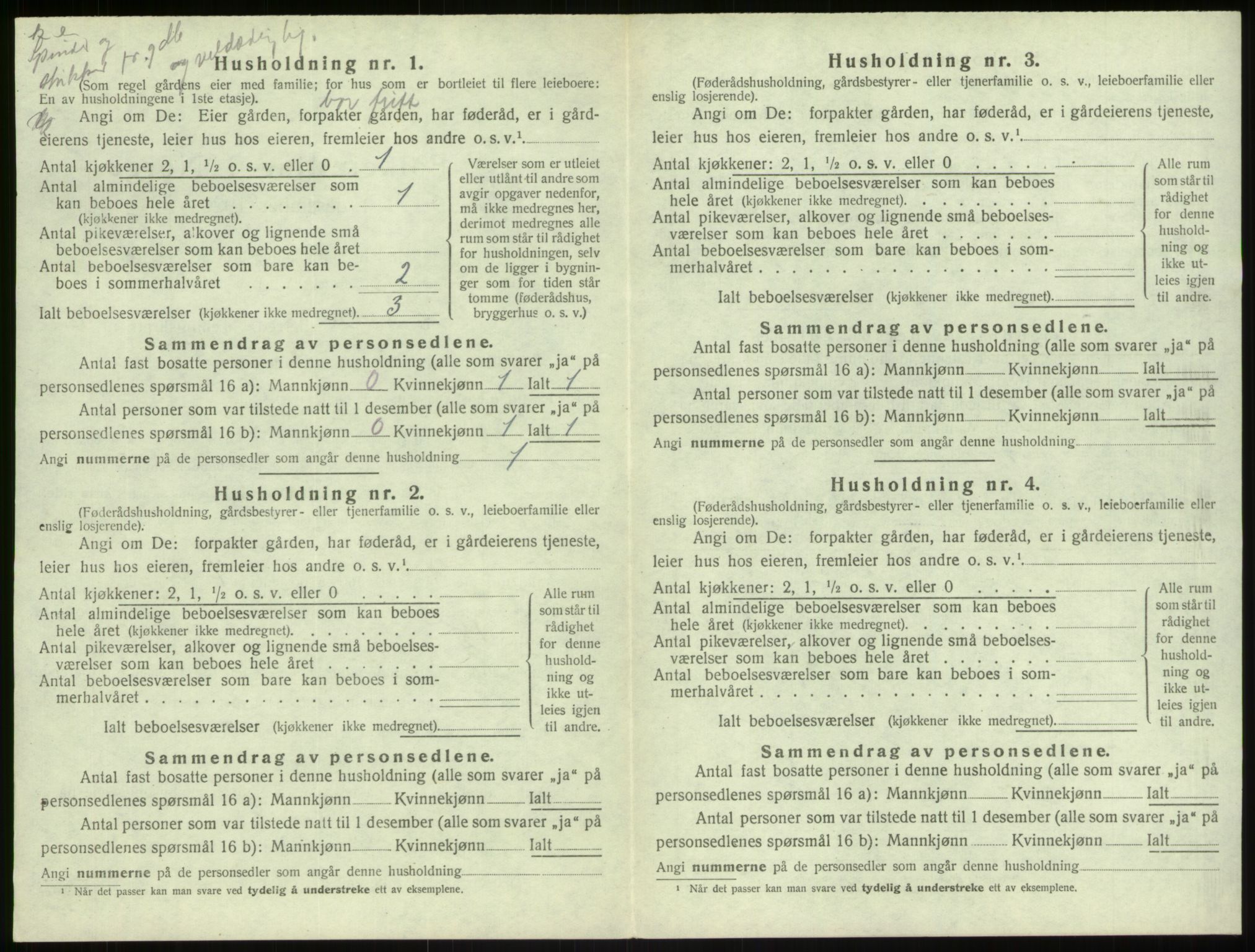 SAB, 1920 census for Herdla, 1920, p. 572