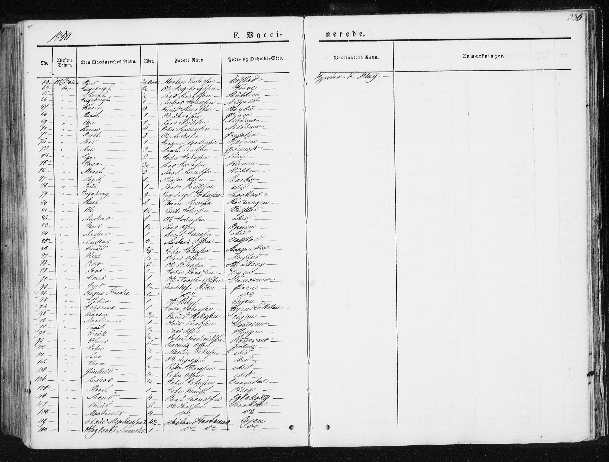 Ministerialprotokoller, klokkerbøker og fødselsregistre - Sør-Trøndelag, AV/SAT-A-1456/668/L0805: Parish register (official) no. 668A05, 1840-1853, p. 336