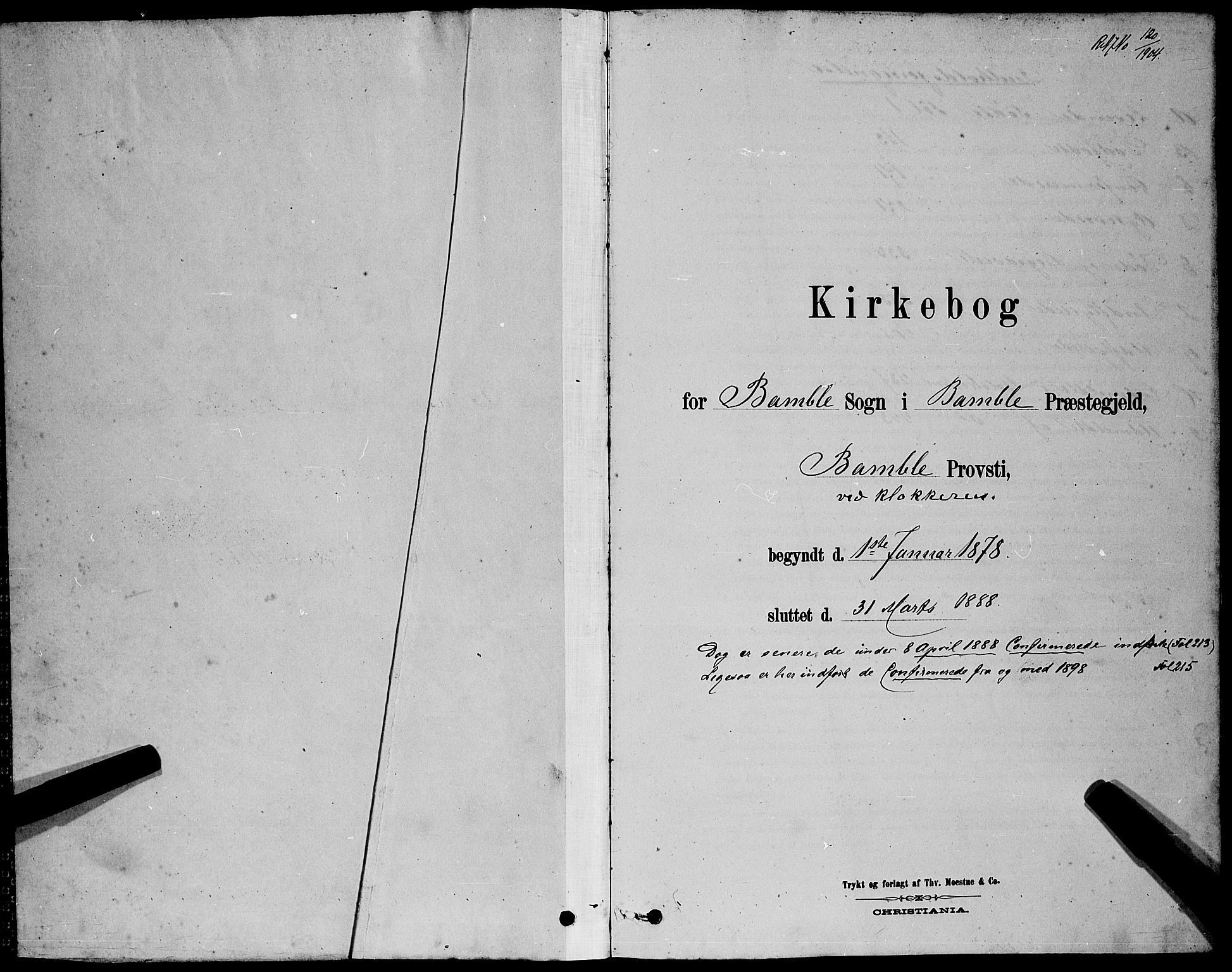 Bamble kirkebøker, AV/SAKO-A-253/G/Ga/L0008: Parish register (copy) no. I 8, 1878-1888