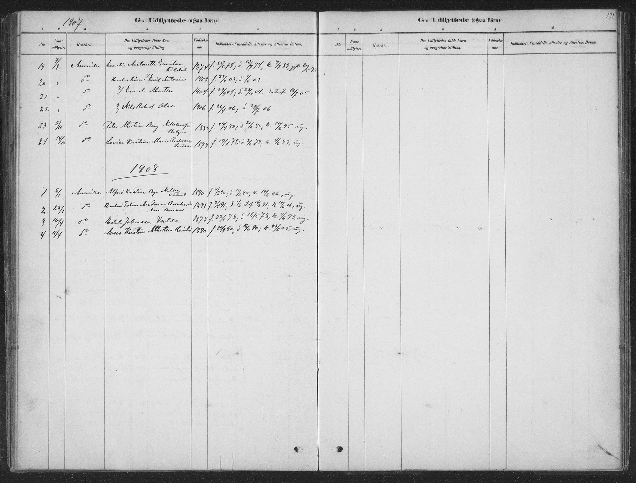 Ministerialprotokoller, klokkerbøker og fødselsregistre - Nordland, SAT/A-1459/843/L0627: Parish register (official) no. 843A02, 1878-1908, p. 191