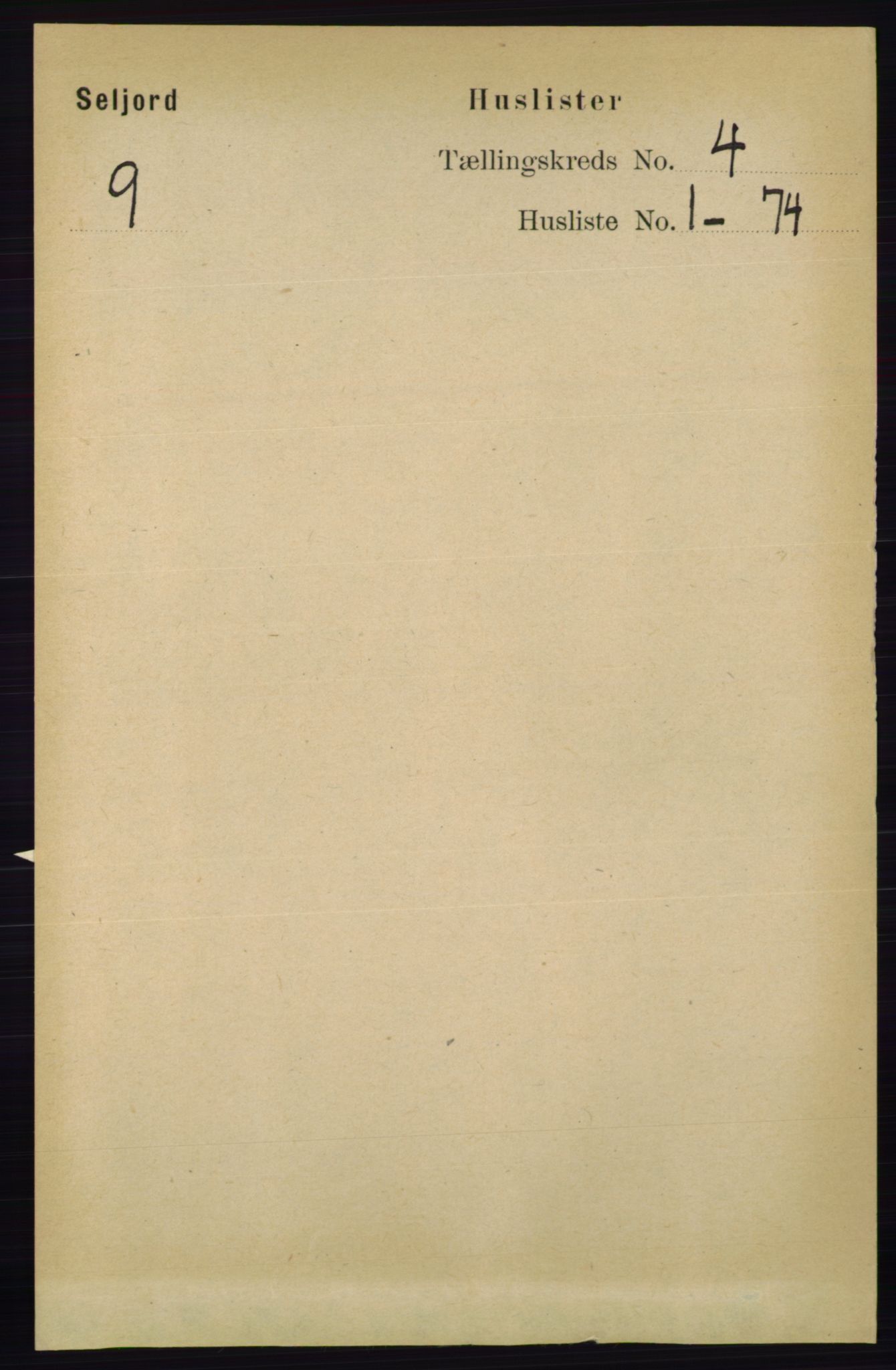 RA, 1891 census for 0828 Seljord, 1891, p. 1218