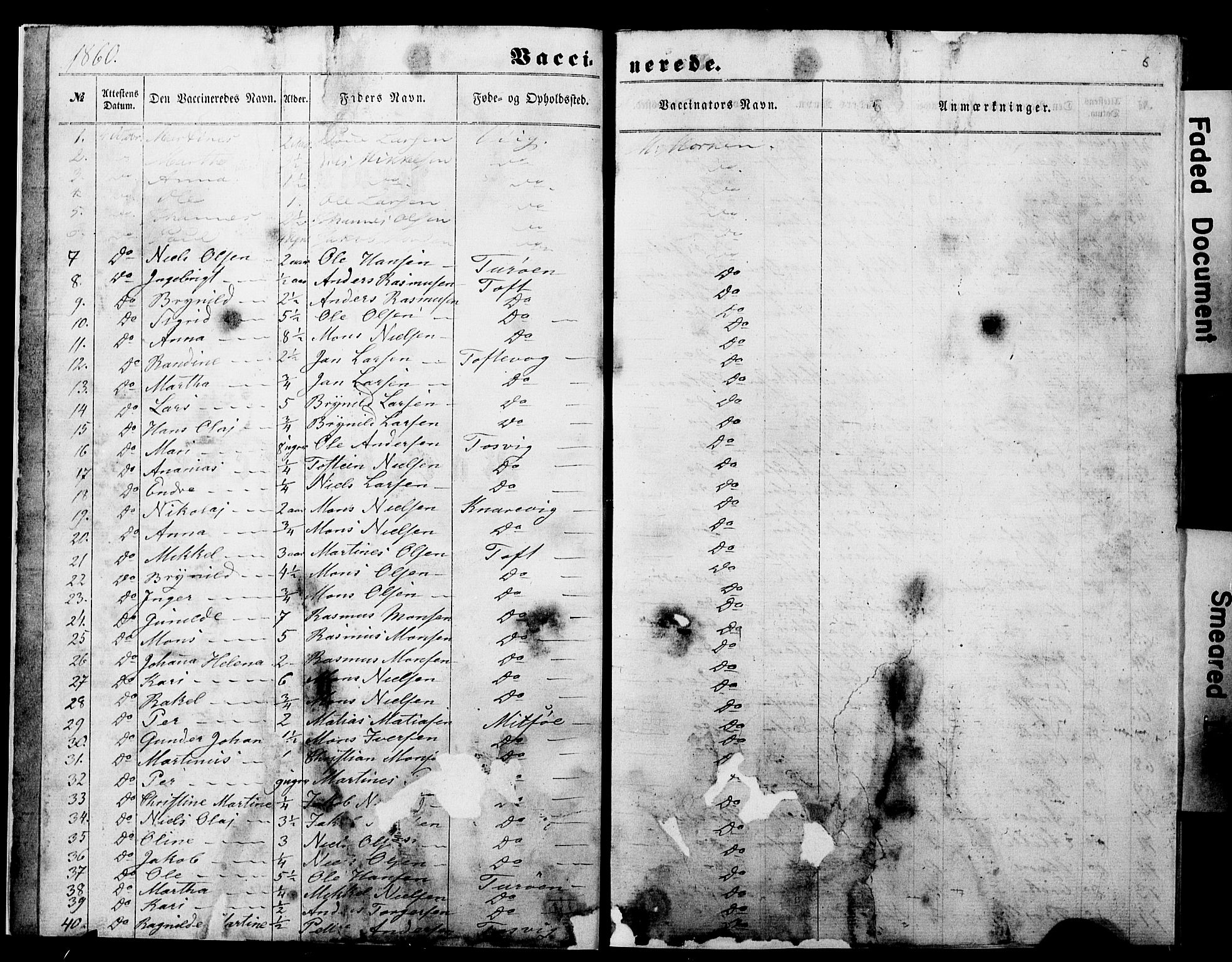 Manger sokneprestembete, SAB/A-76801/H/Haa: Parish register (official) no. A 11, 1860-1867, p. 6