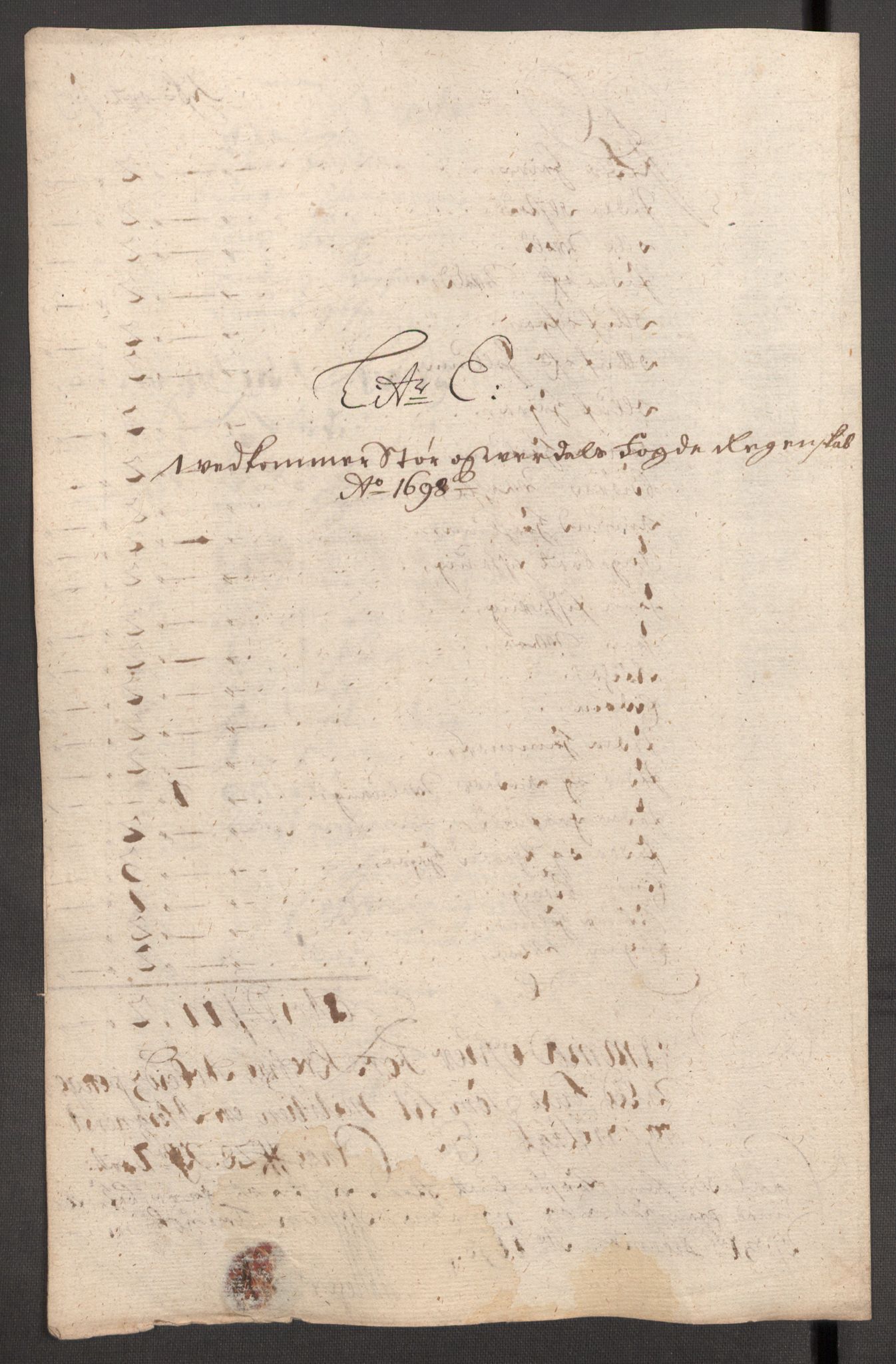 Rentekammeret inntil 1814, Reviderte regnskaper, Fogderegnskap, RA/EA-4092/R62/L4190: Fogderegnskap Stjørdal og Verdal, 1698, p. 135