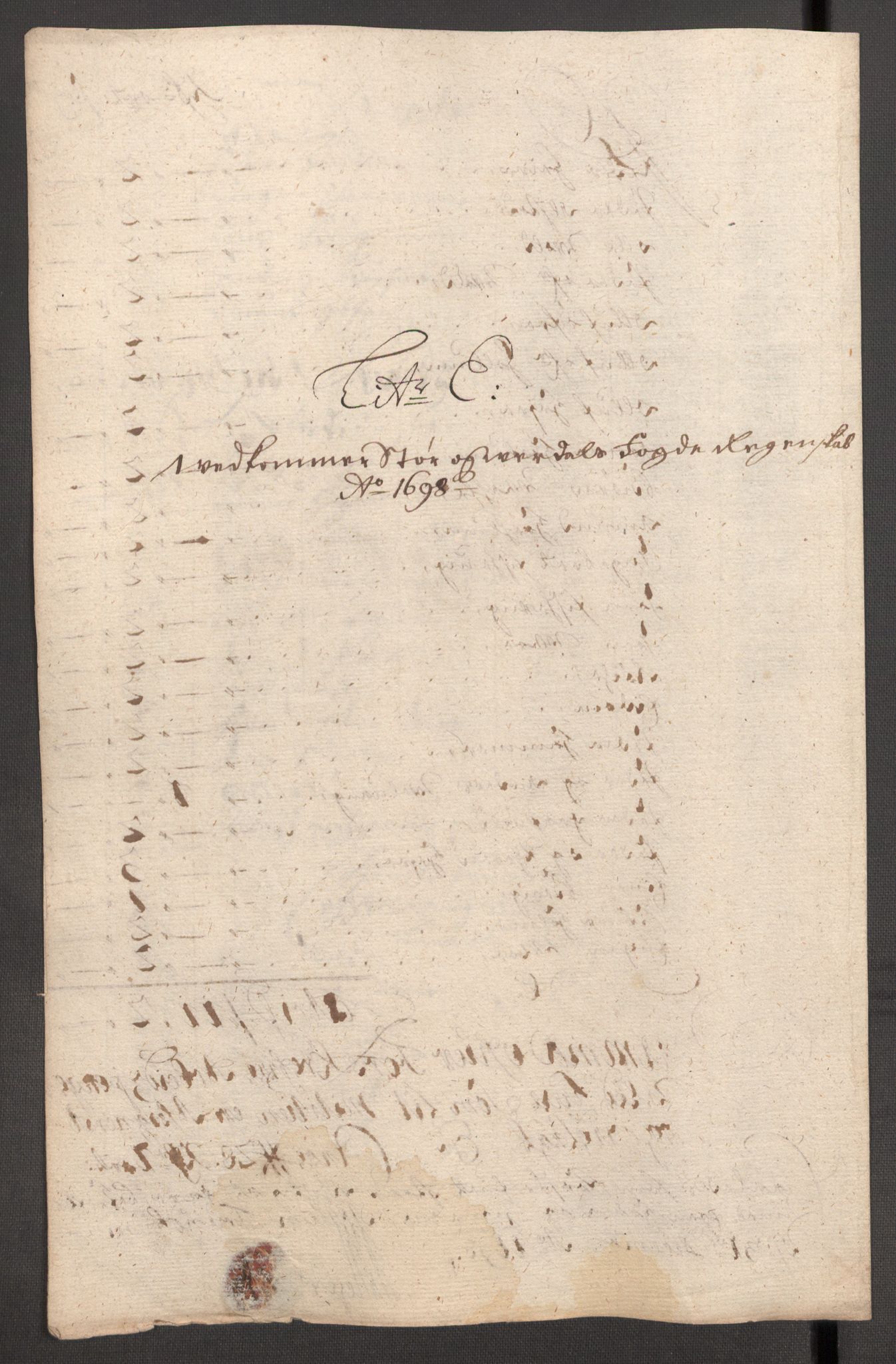 Rentekammeret inntil 1814, Reviderte regnskaper, Fogderegnskap, AV/RA-EA-4092/R62/L4190: Fogderegnskap Stjørdal og Verdal, 1698, p. 135