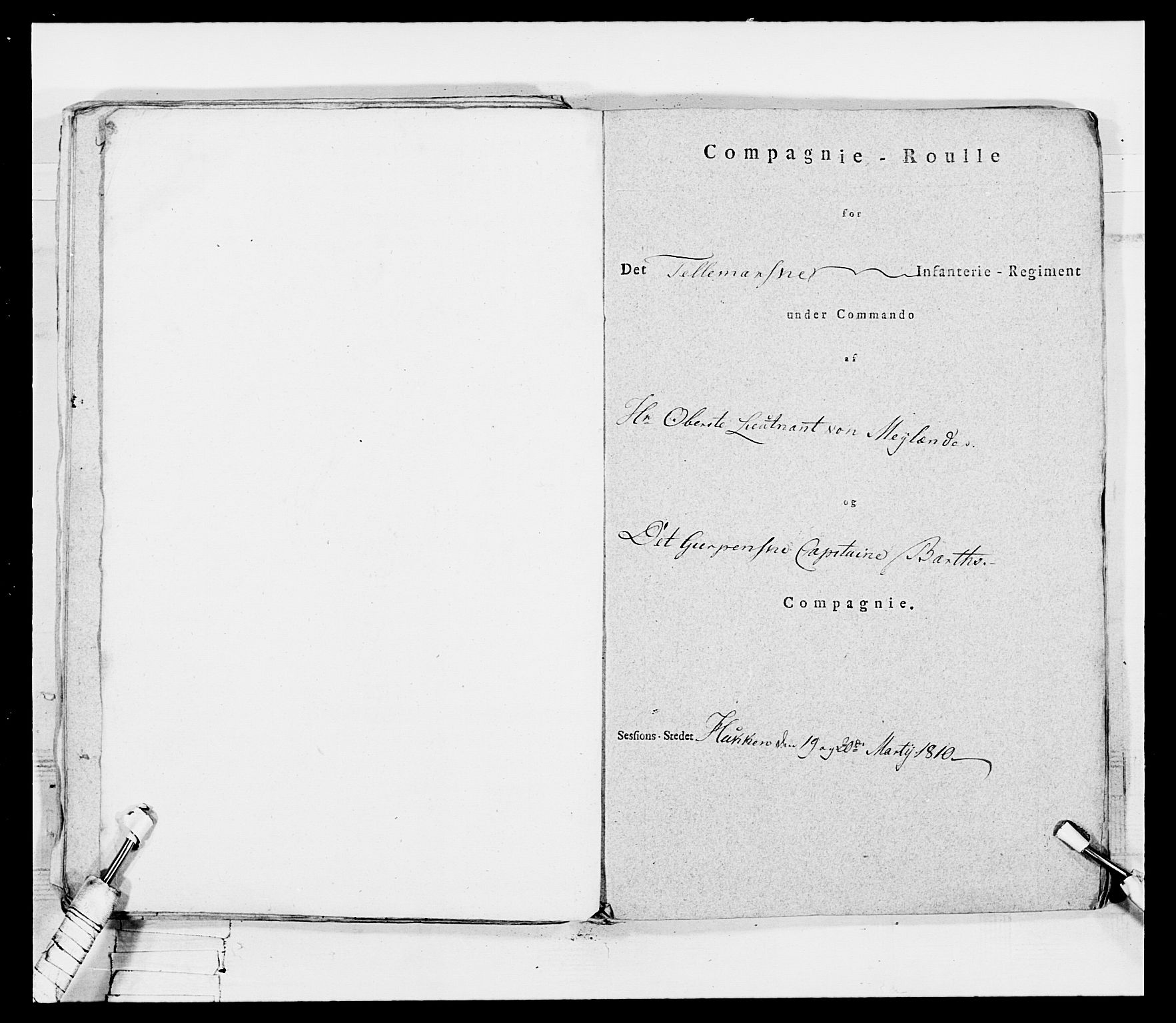 Generalitets- og kommissariatskollegiet, Det kongelige norske kommissariatskollegium, AV/RA-EA-5420/E/Eh/L0116: Telemarkske nasjonale infanteriregiment, 1810, p. 204