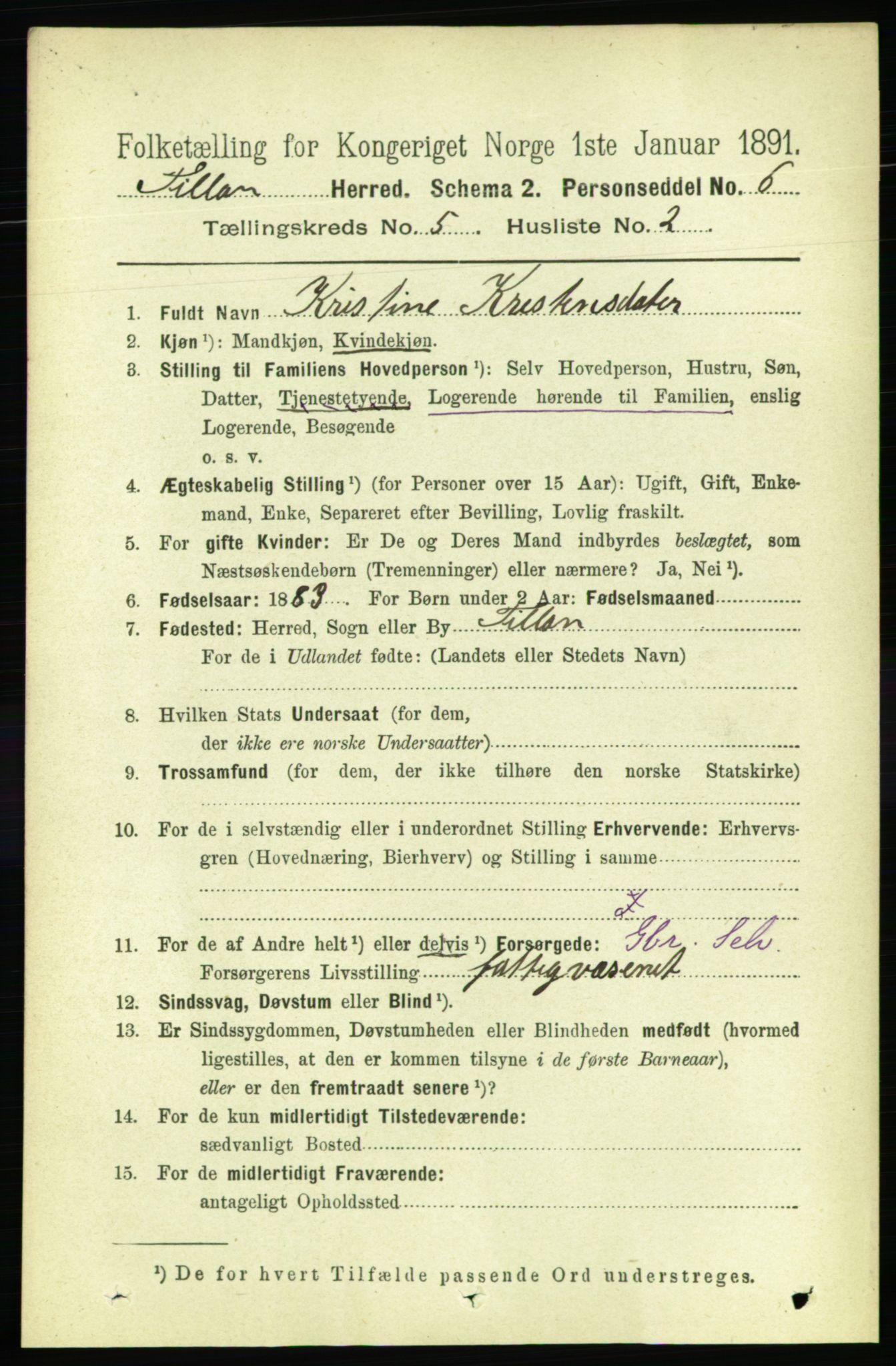 RA, 1891 census for 1616 Fillan, 1891, p. 998