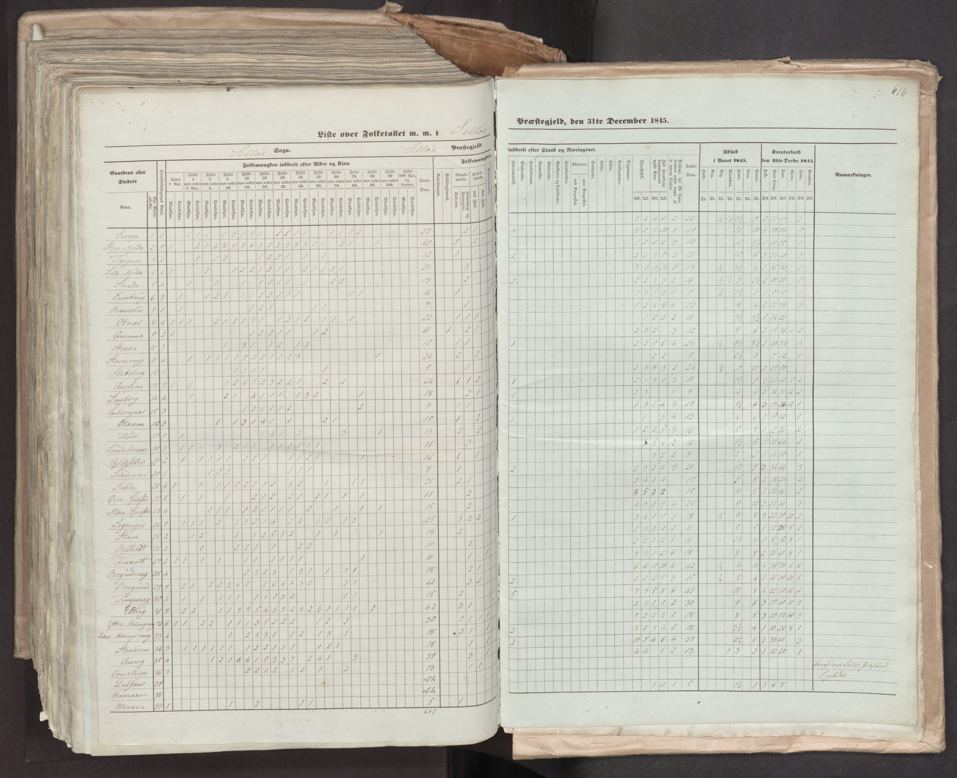 RA, Census 1845, vol. 7: Søndre Bergenhus amt og Nordre Bergenhus amt, 1845, p. 616