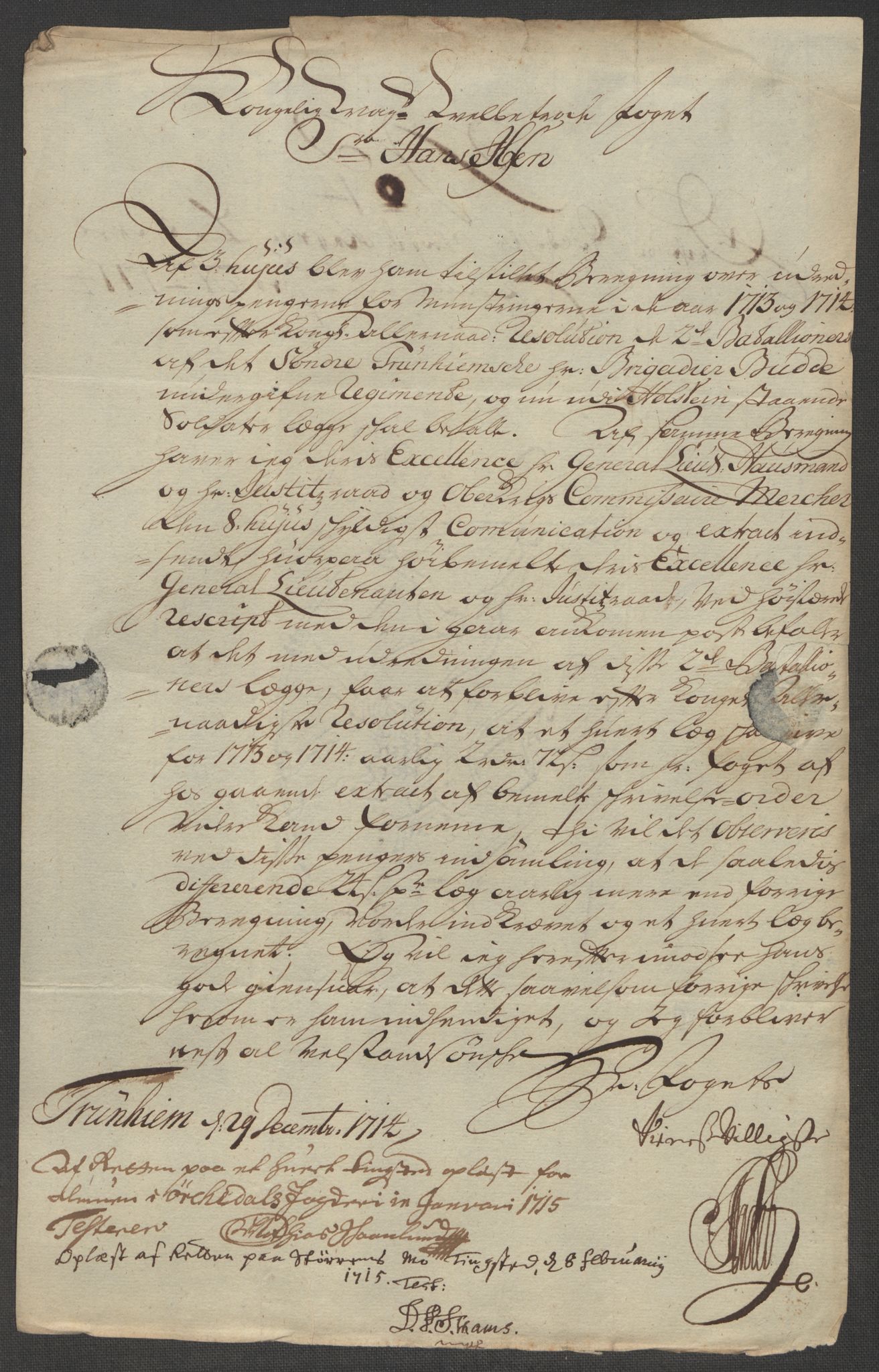 Rentekammeret inntil 1814, Reviderte regnskaper, Fogderegnskap, RA/EA-4092/R60/L3965: Fogderegnskap Orkdal og Gauldal, 1714, p. 147