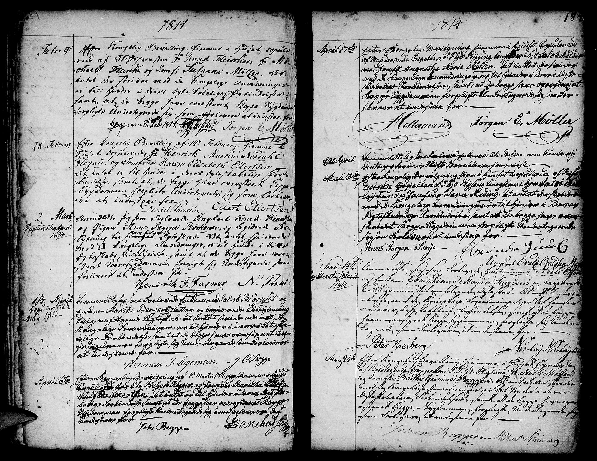Nykirken Sokneprestembete, SAB/A-77101/H/Haa/L0008: Parish register (official) no. A 8, 1776-1814, p. 184