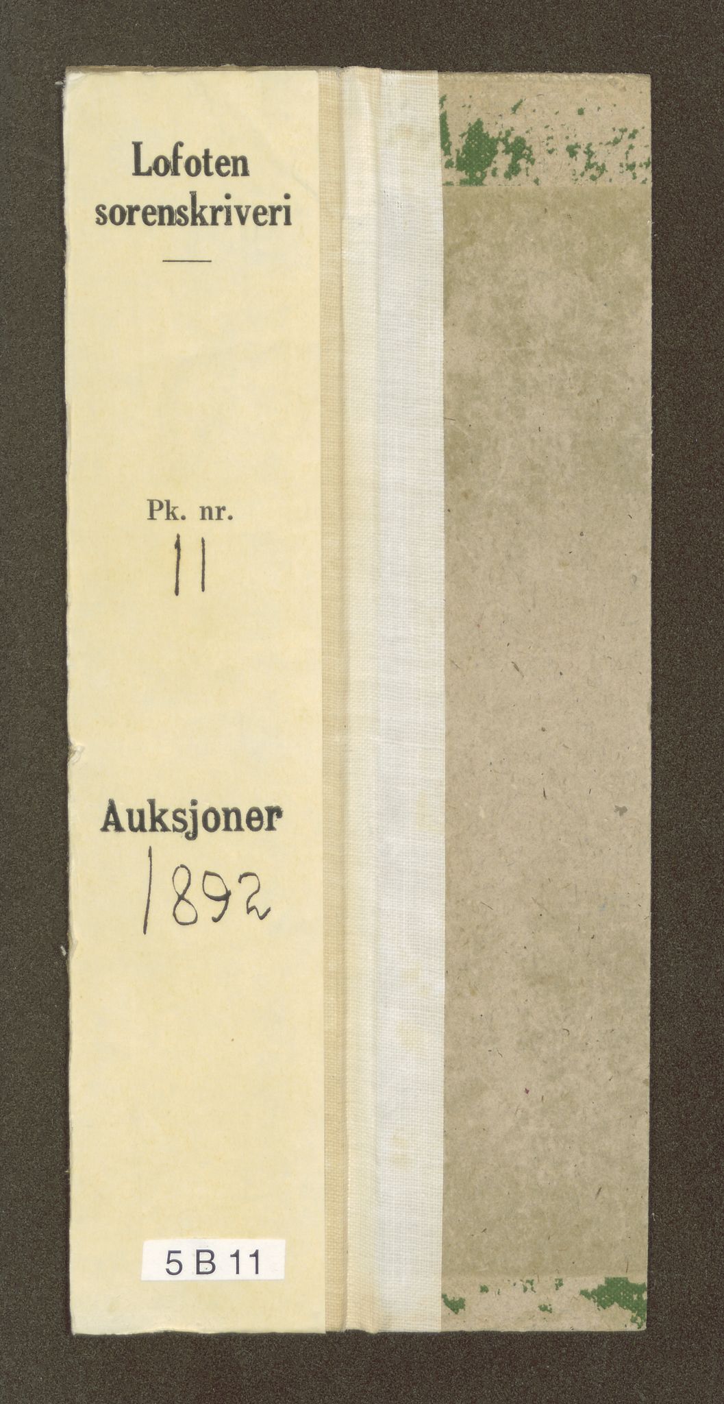 Lofoten sorenskriveri, SAT/A-0017/1/5/5B/L0011: Auksjonsdokumenter, 1892, p. 1