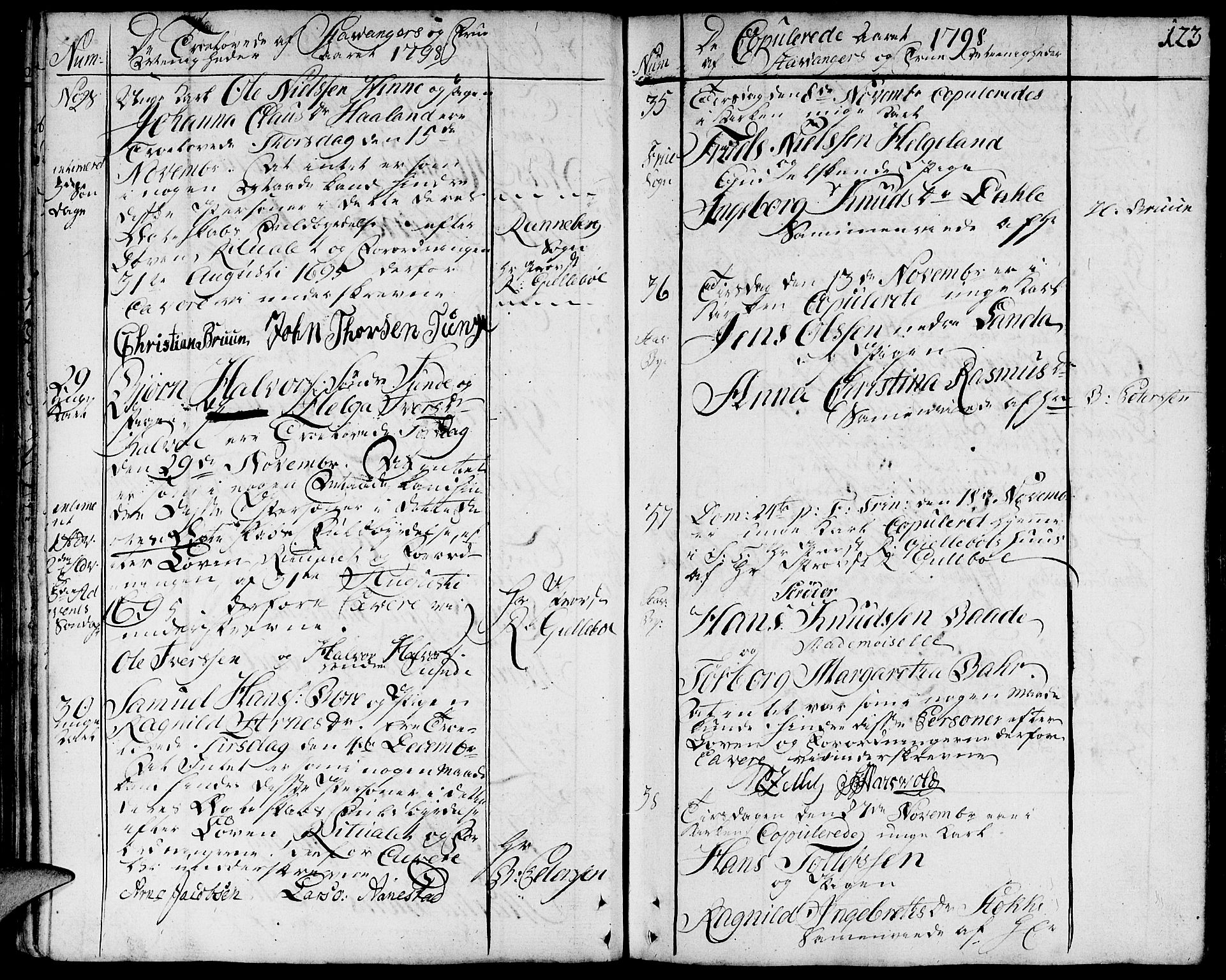 Domkirken sokneprestkontor, AV/SAST-A-101812/001/30/30BA/L0006: Parish register (official) no. A 6, 1783-1815, p. 123