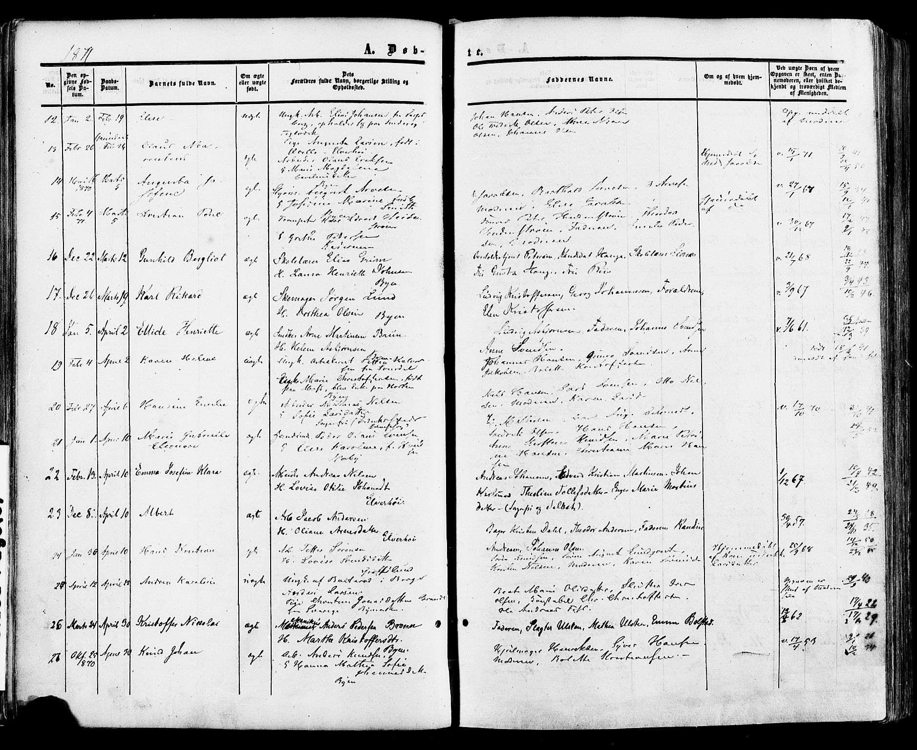 Fredrikstad prestekontor Kirkebøker, SAO/A-11082/F/Fa/L0006: Parish register (official) no. 6, 1857-1878, p. 80