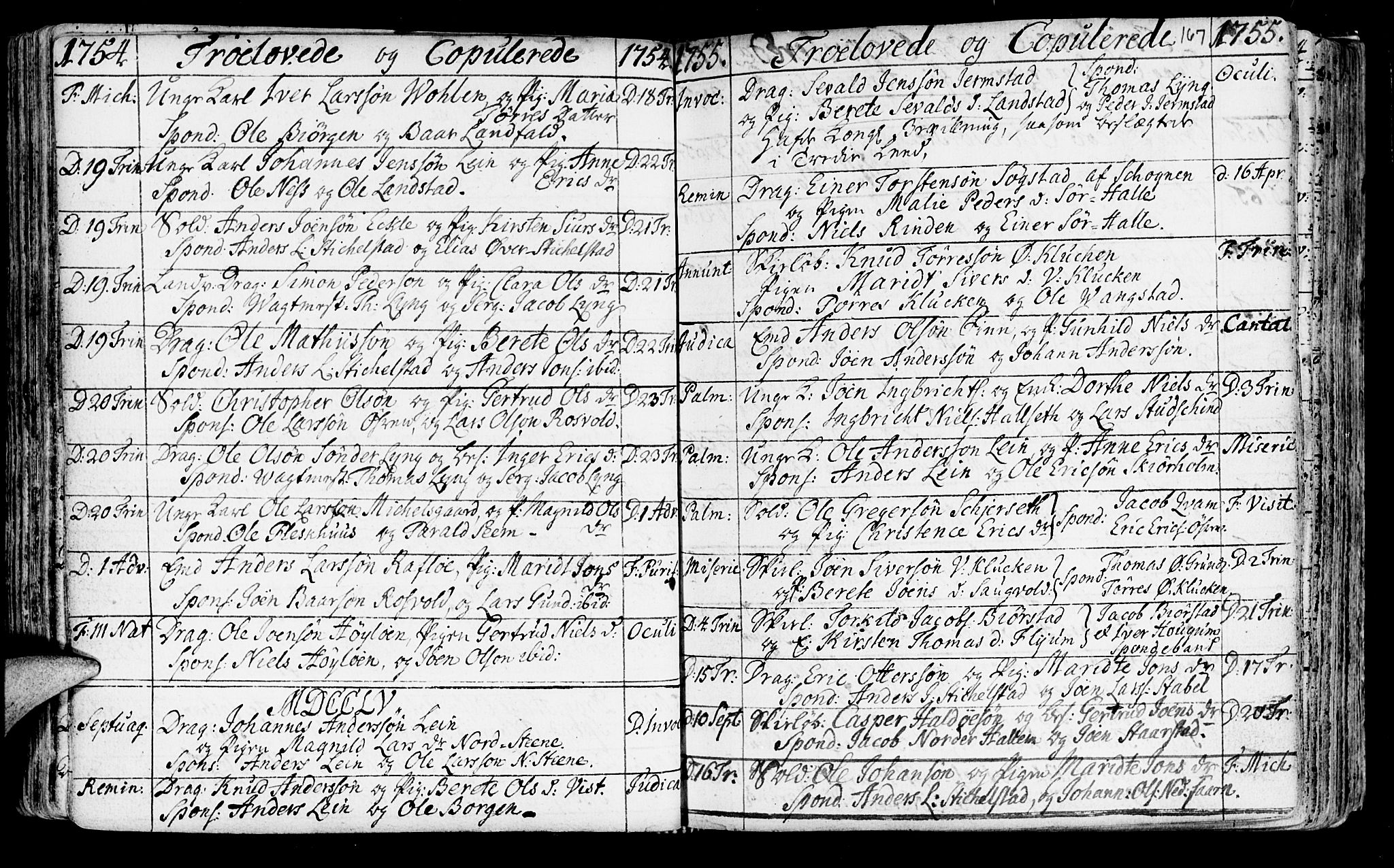 Ministerialprotokoller, klokkerbøker og fødselsregistre - Nord-Trøndelag, SAT/A-1458/723/L0231: Parish register (official) no. 723A02, 1748-1780, p. 167