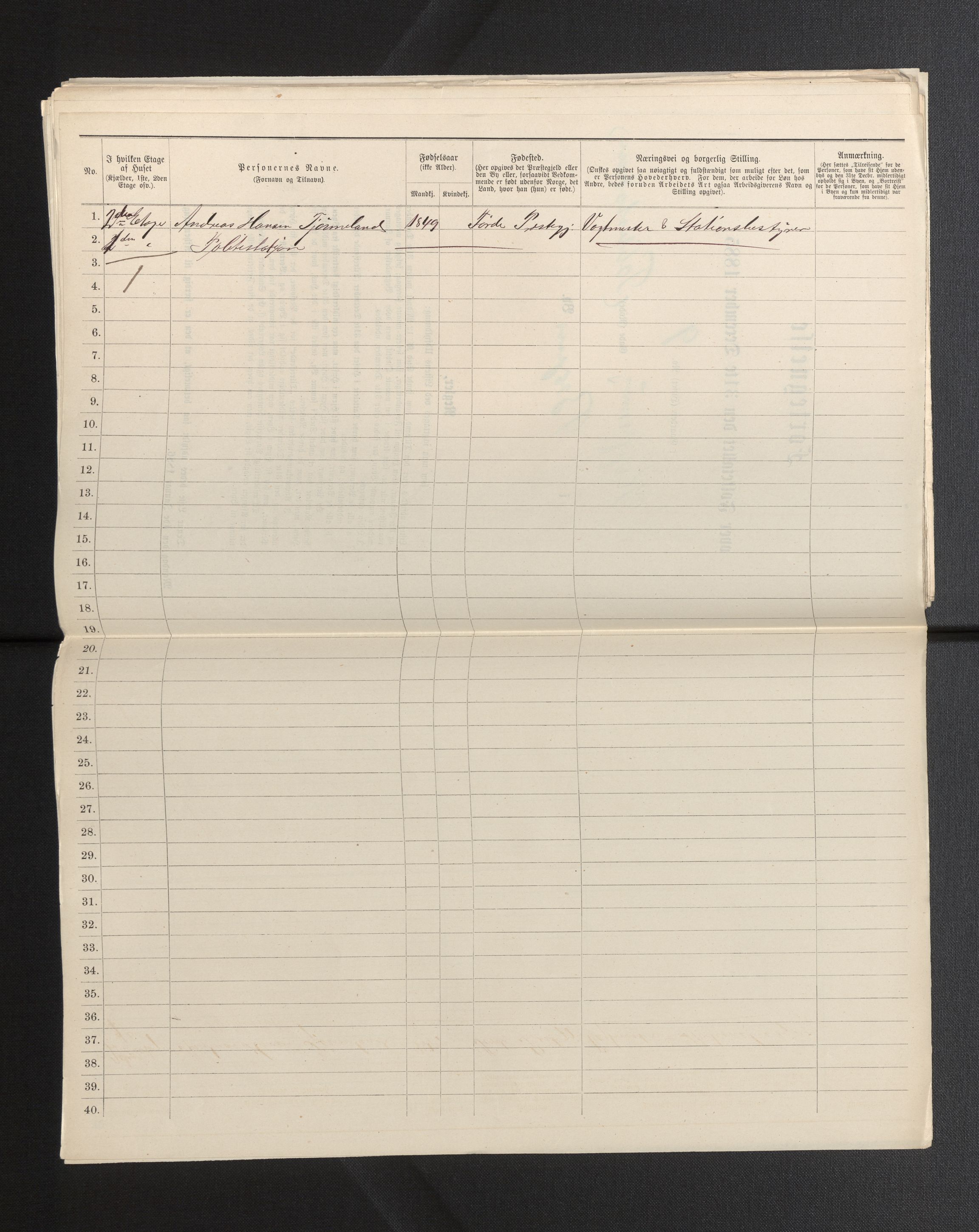 SAB, 1885 census for 1301 Bergen, 1885, p. 2546